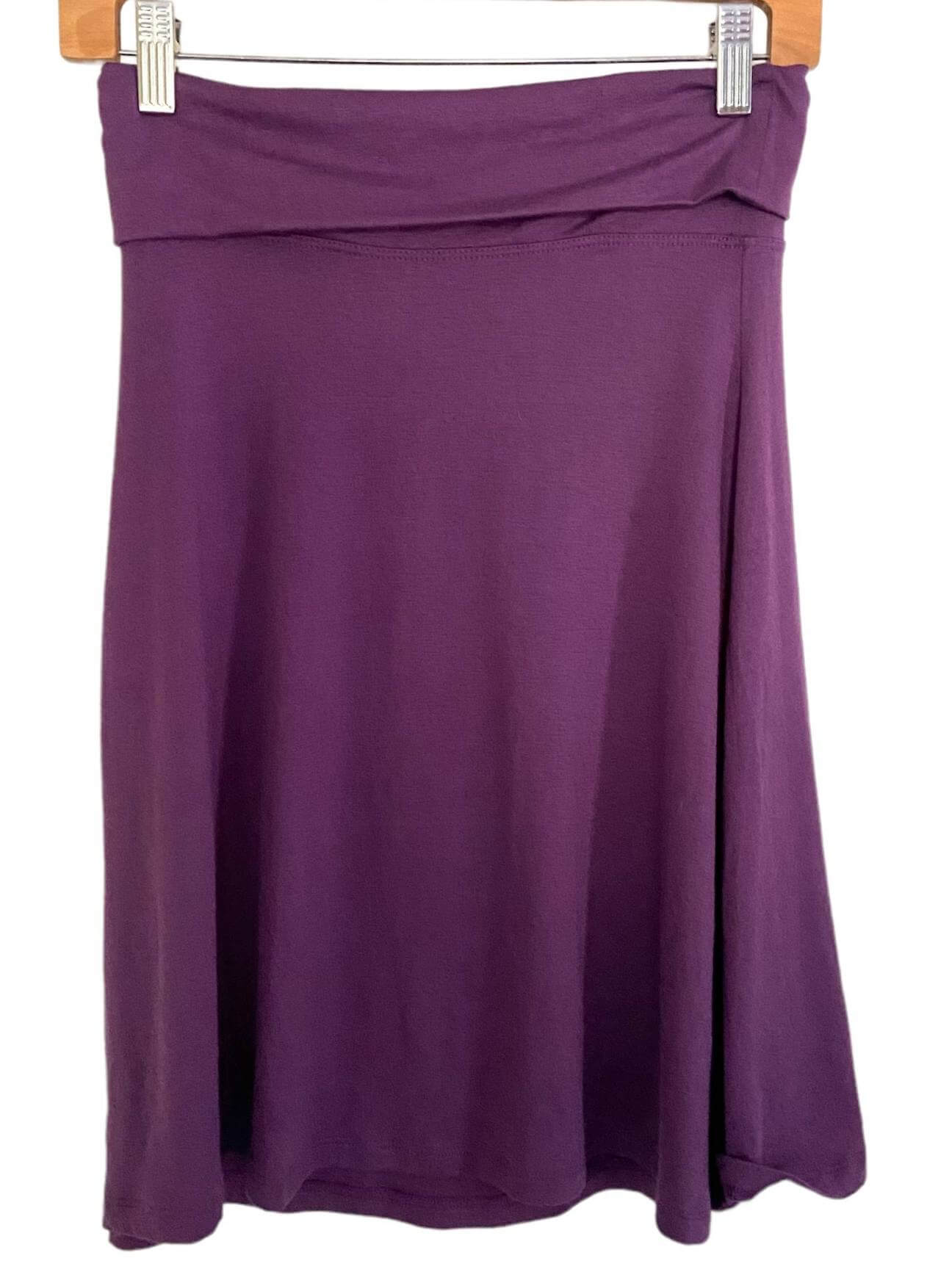 Dark Winter OLD NAVY purple knit swing skirt