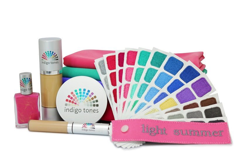 Indigo Tones Personal Color Analysis Wholesale Cosmetics, Drapes & Swatch Books
