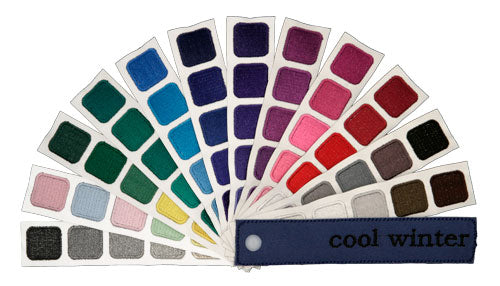 Indigo Tones Cool Winter Personal Color Swatch Book