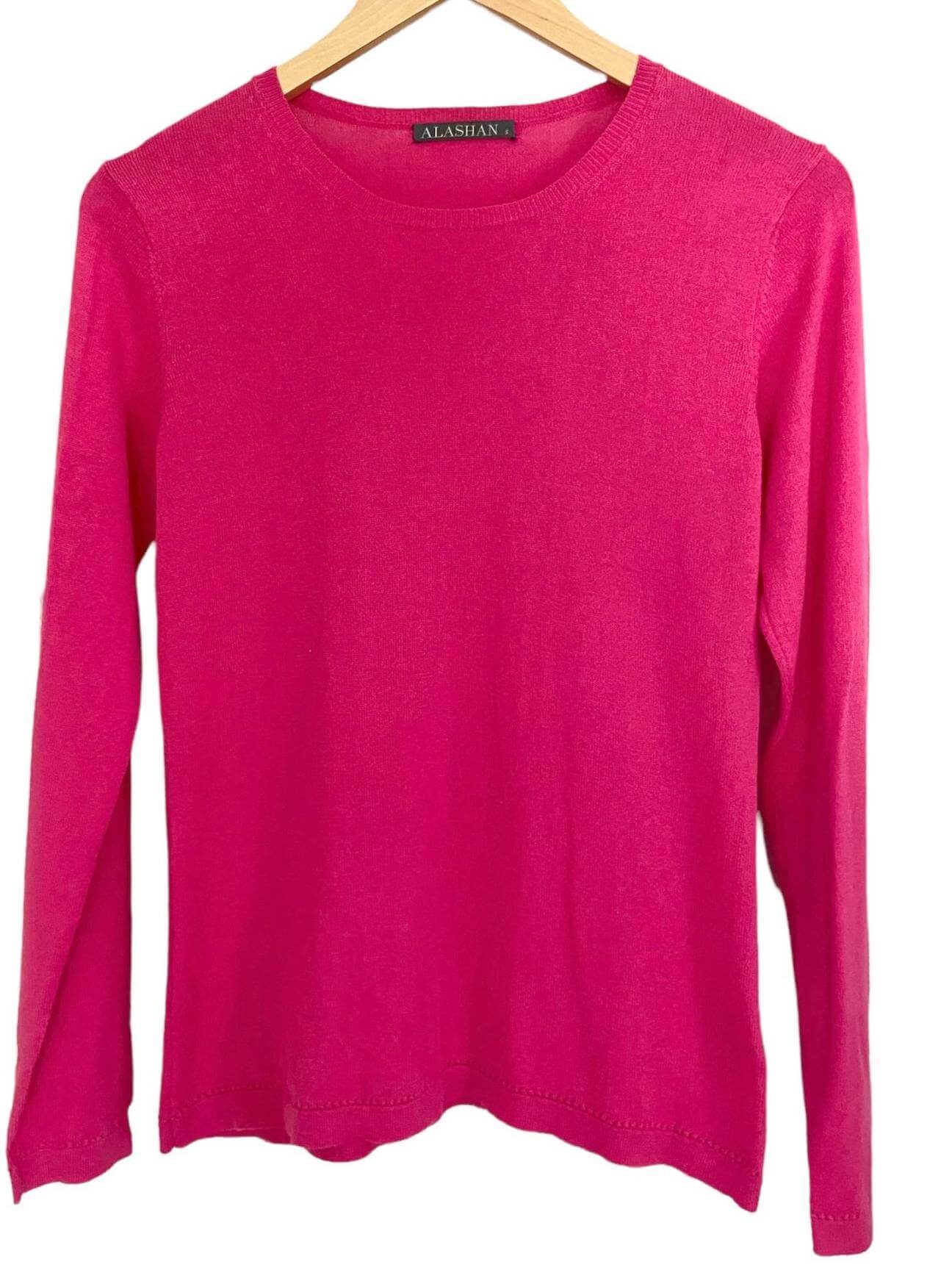 Bright Spring ALASHAN pink crewneck sweater