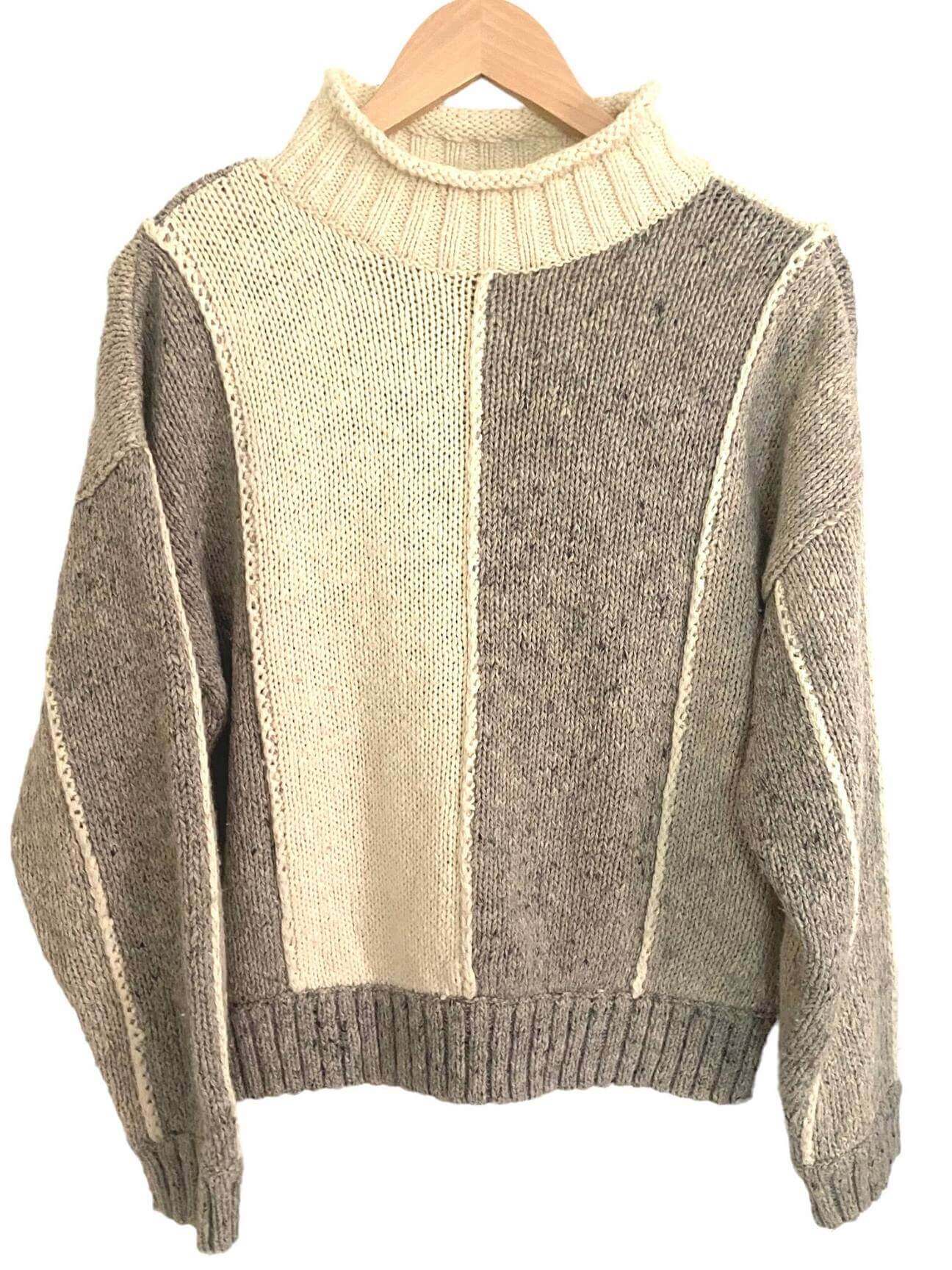 Bright Spring LIZWEAR color block sweater