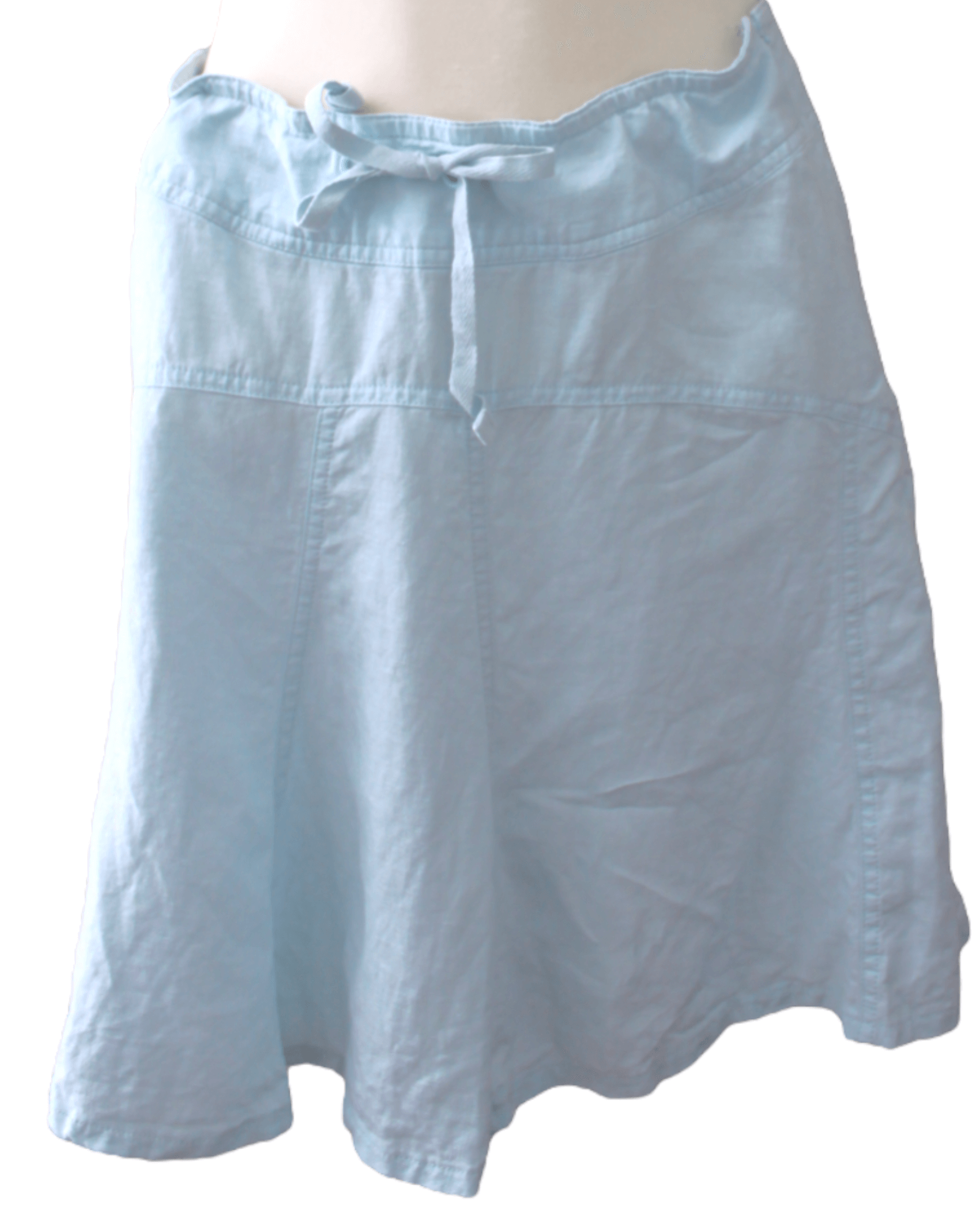 Cool Winter ATHLETA ice blue linen skirt