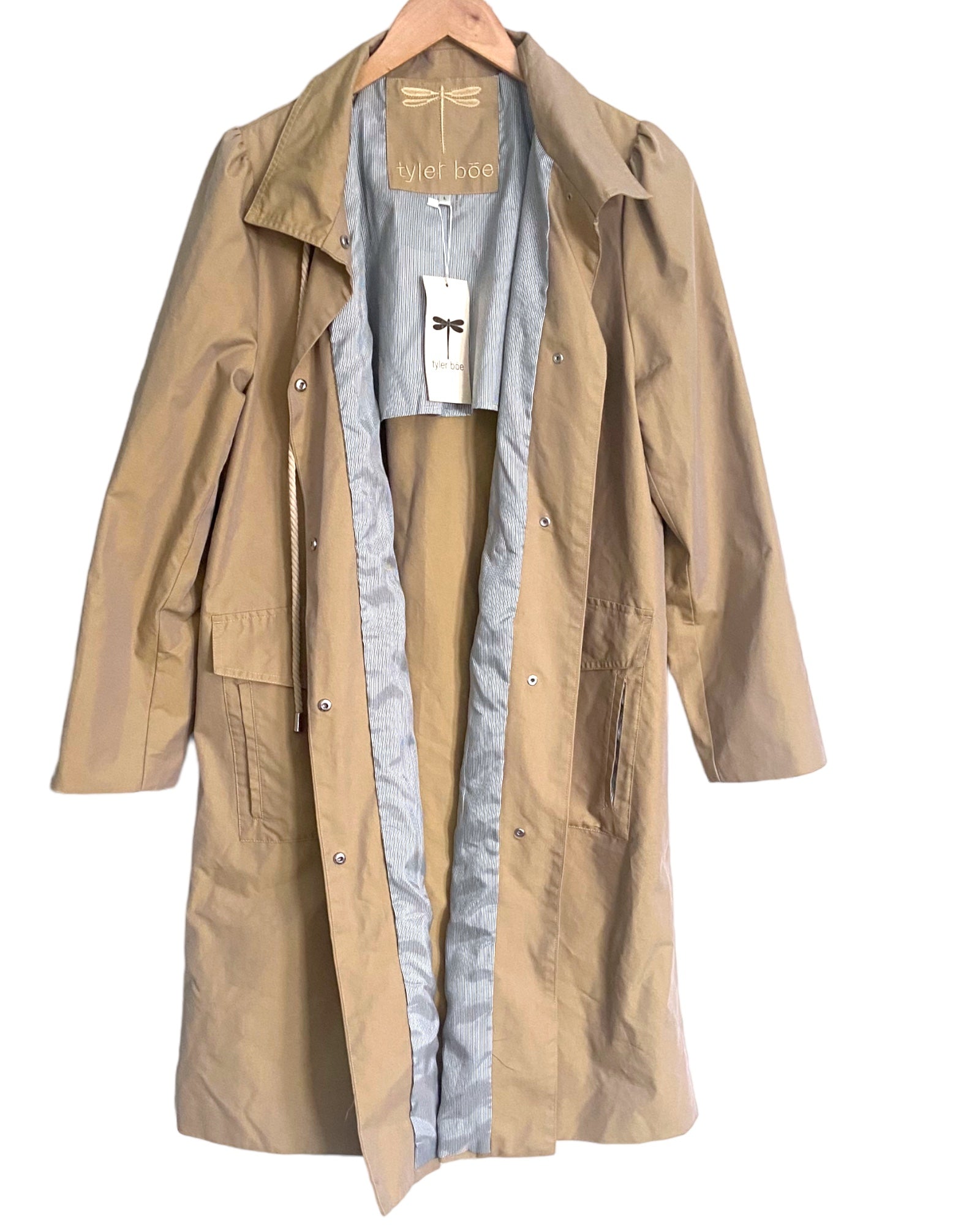 Warm Spring TYLER BOE British tan raincoat jacket
