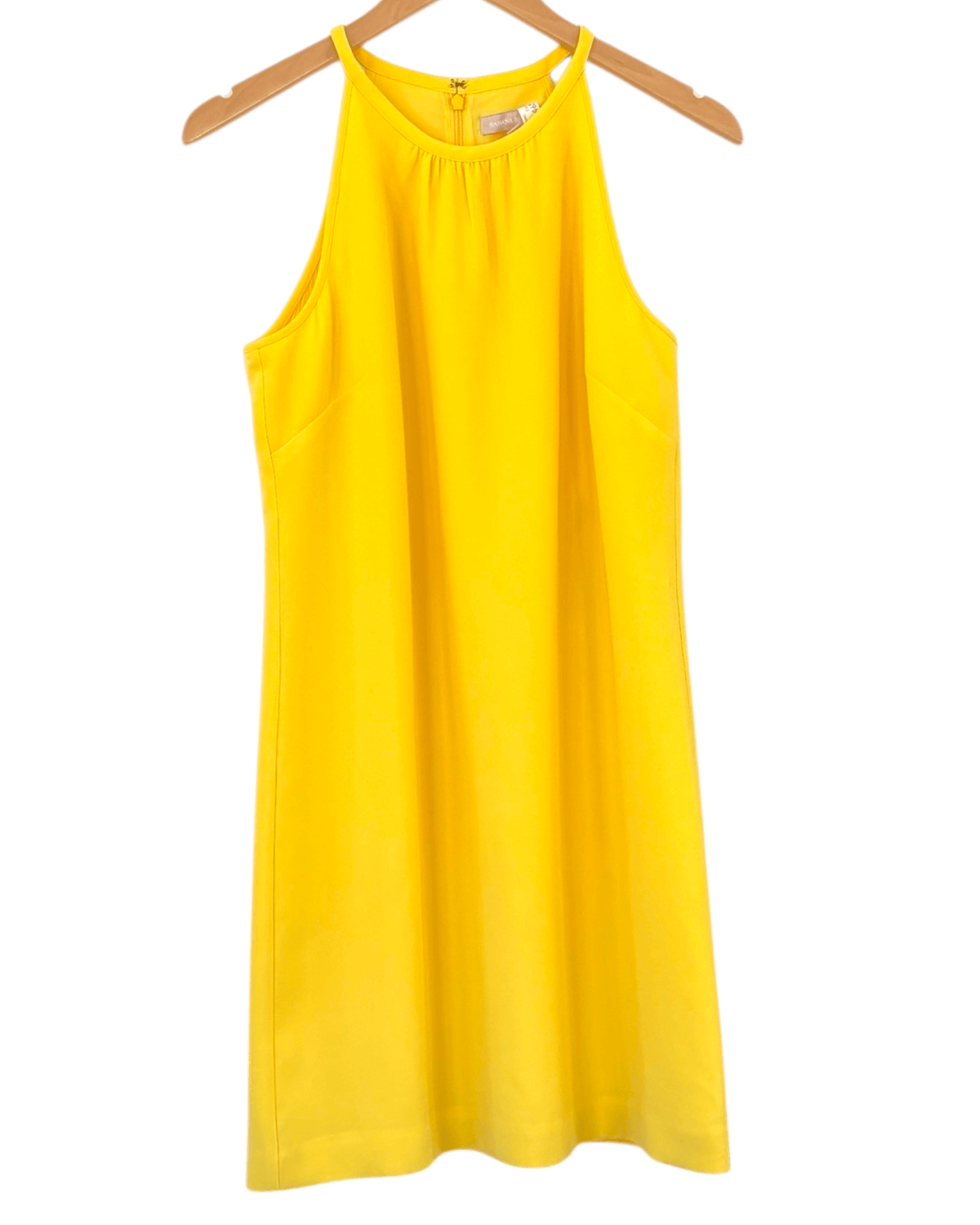 Bright Spring BANANA REPUBLIC jonquil sleeveless halter shift