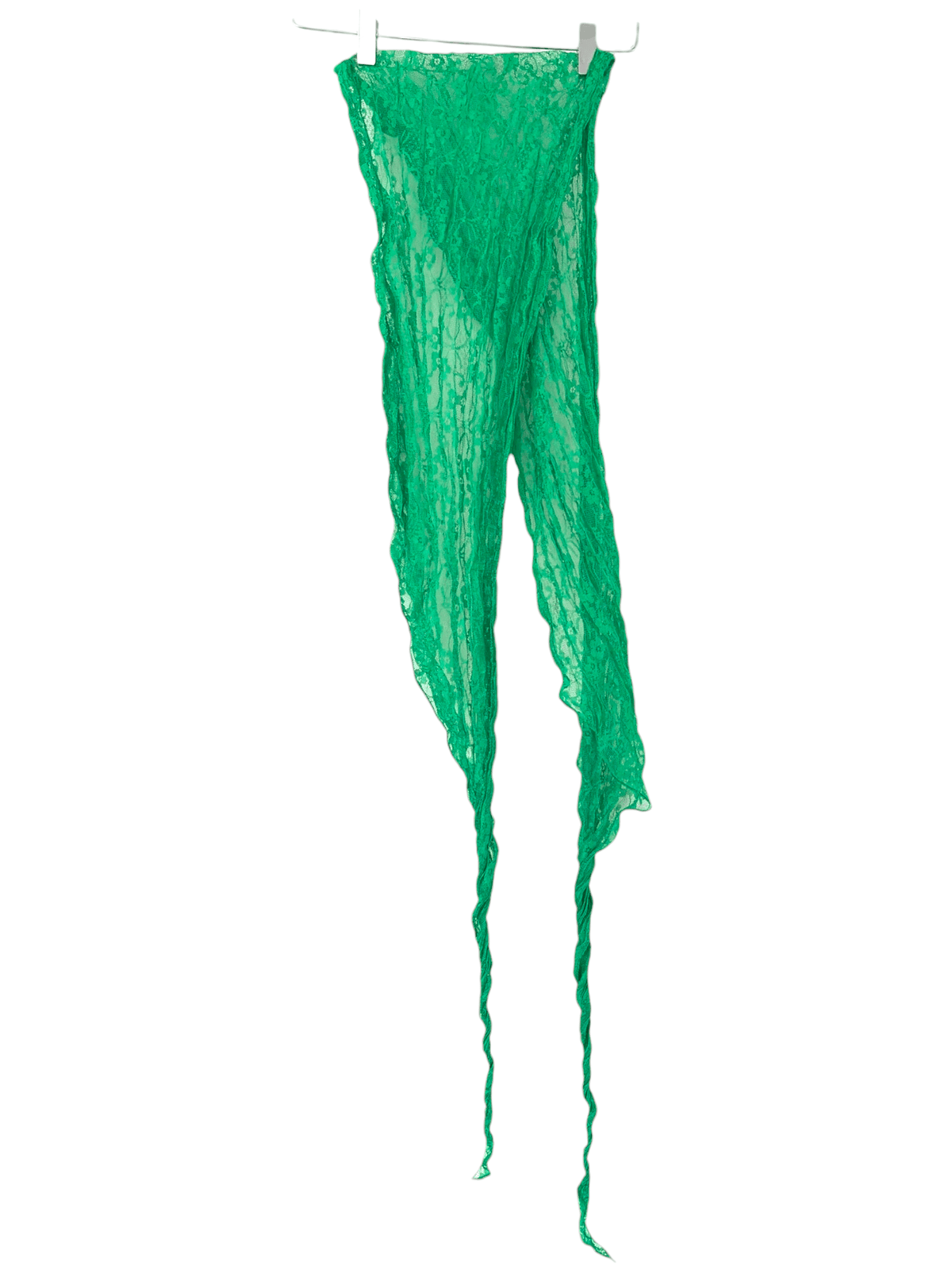 Bright Spring fresh green lace scarf
