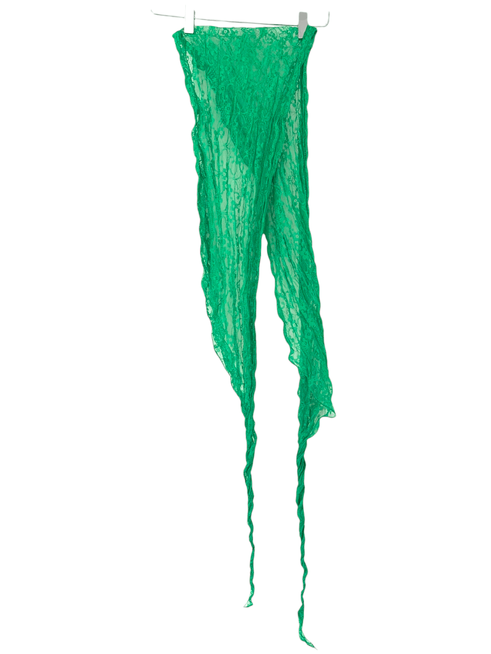 Bright Spring fresh green lace scarf