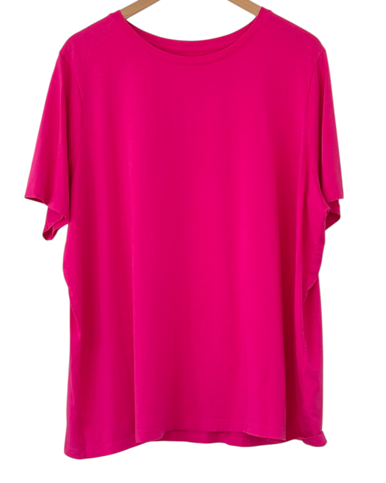 Bright Spring LANDS' END bubblegum pink crewneck short sleeve tee