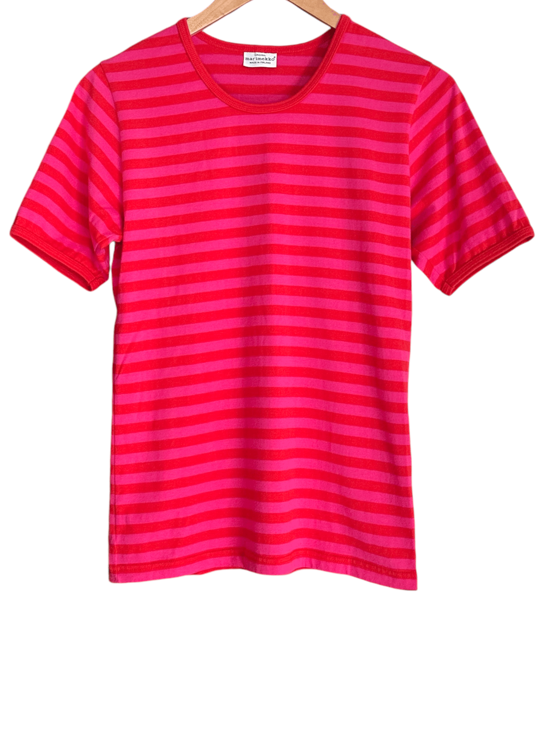 Bright Spring MARIMEKKO FINLAND stripe crew-neck tee