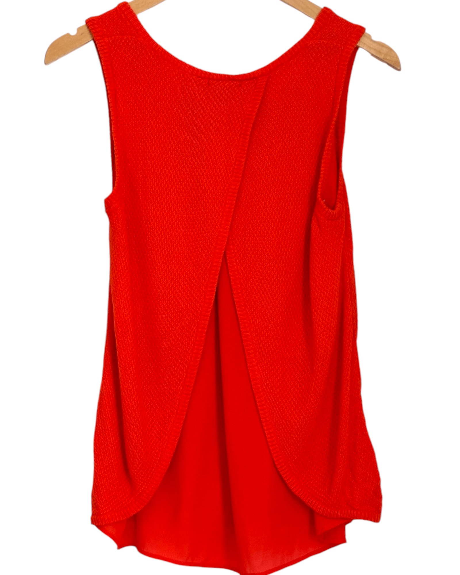 Bright Winter APT.9 grenadine orange cross-back sleeveless top