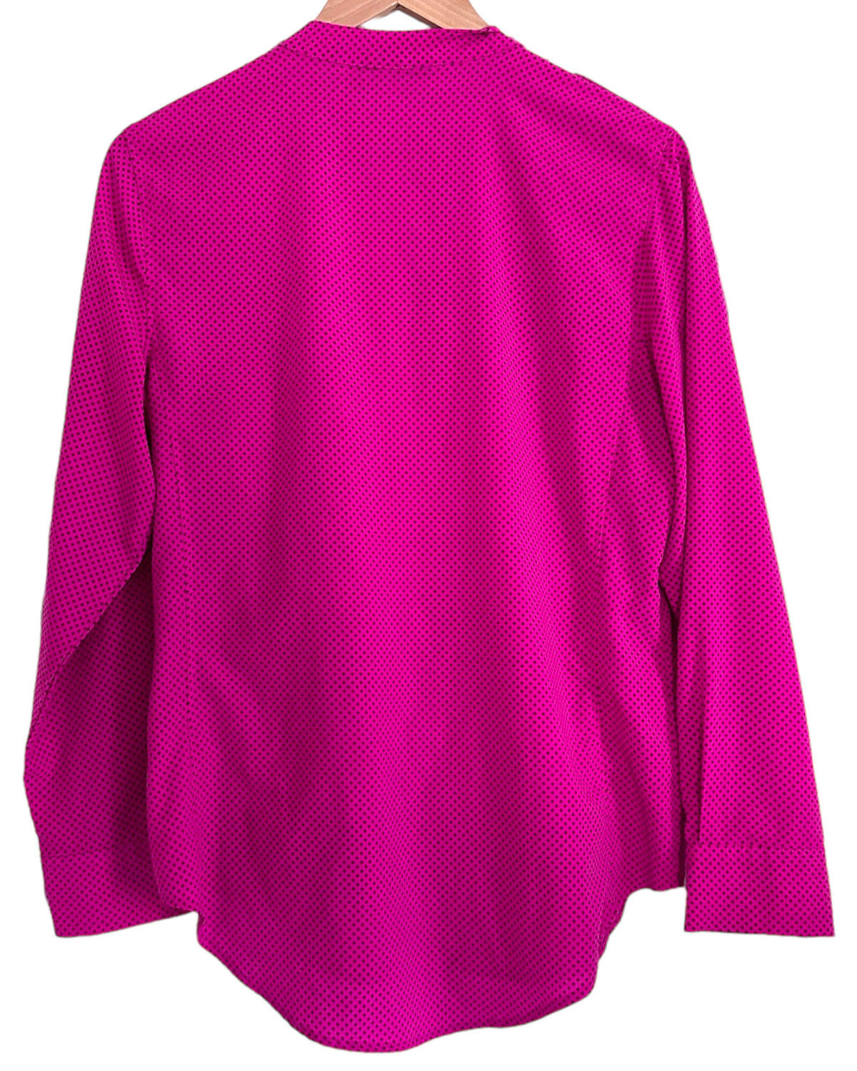 Bright Winter APT.9 pink diamond print button down shoulder tab shirt