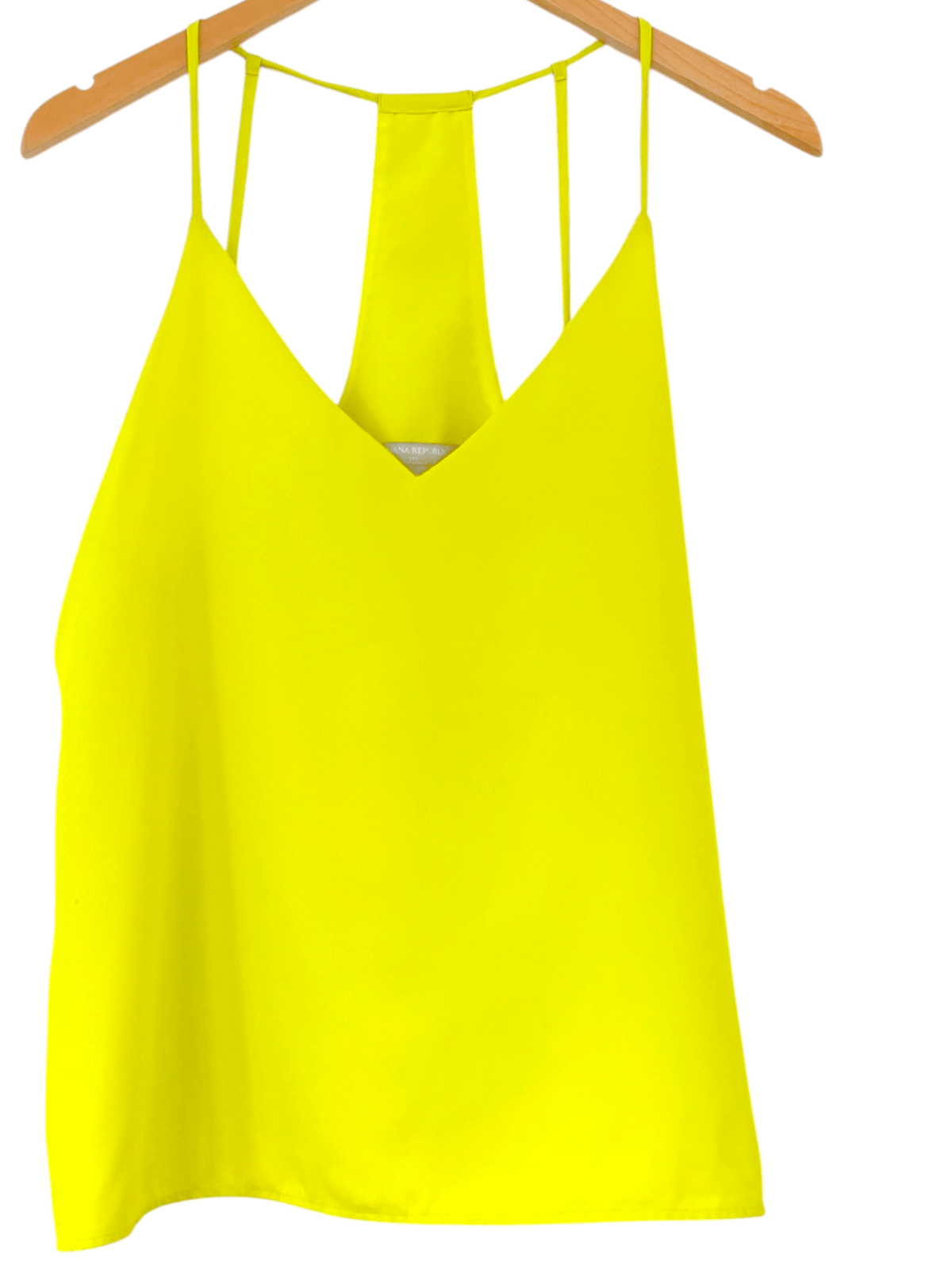 Bright Winter BANANA REPUBLIC aura yellow strappy racerback cami 