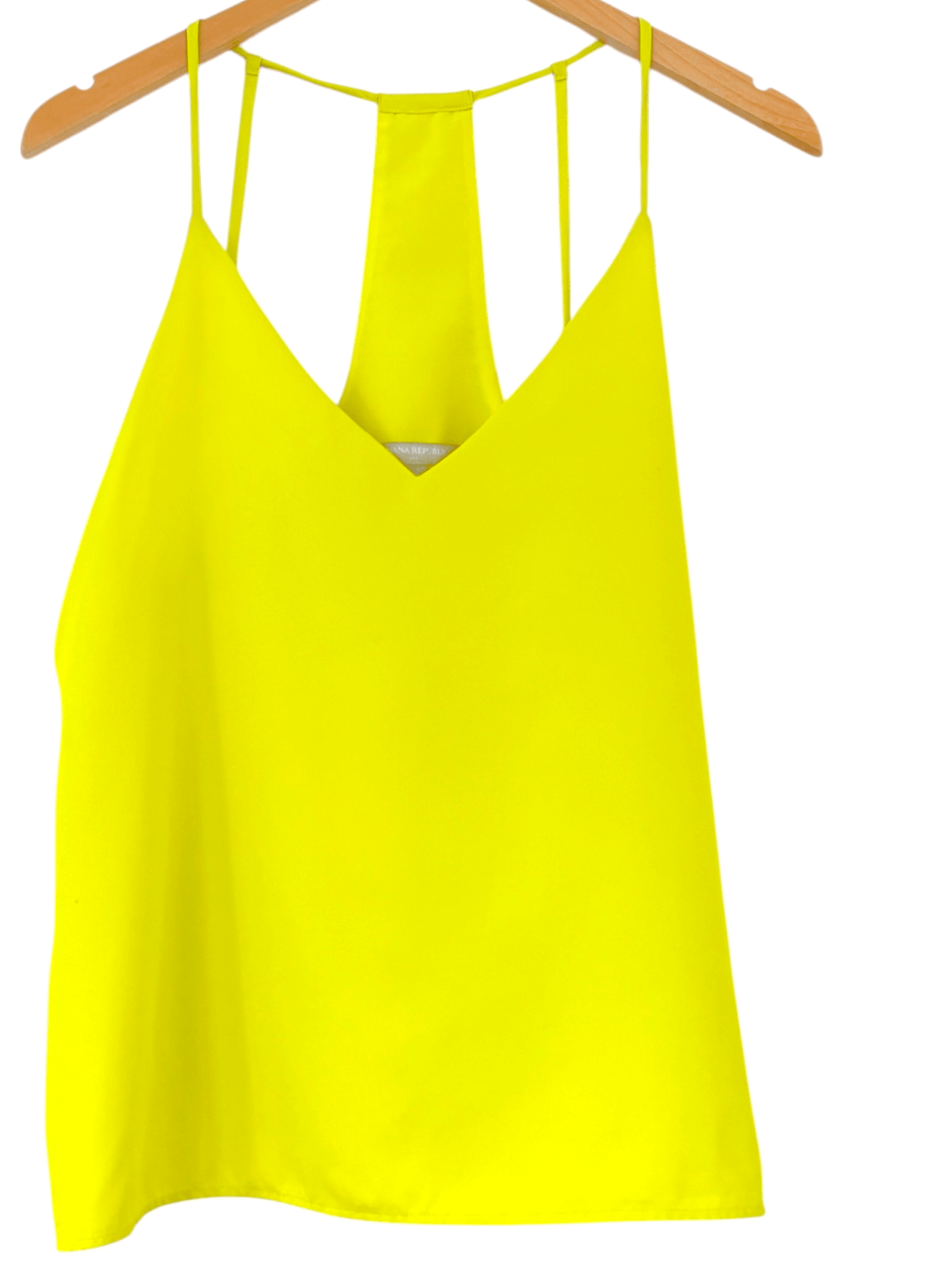 Bright Winter BANANA REPUBLIC aura yellow strappy racerback cami 
