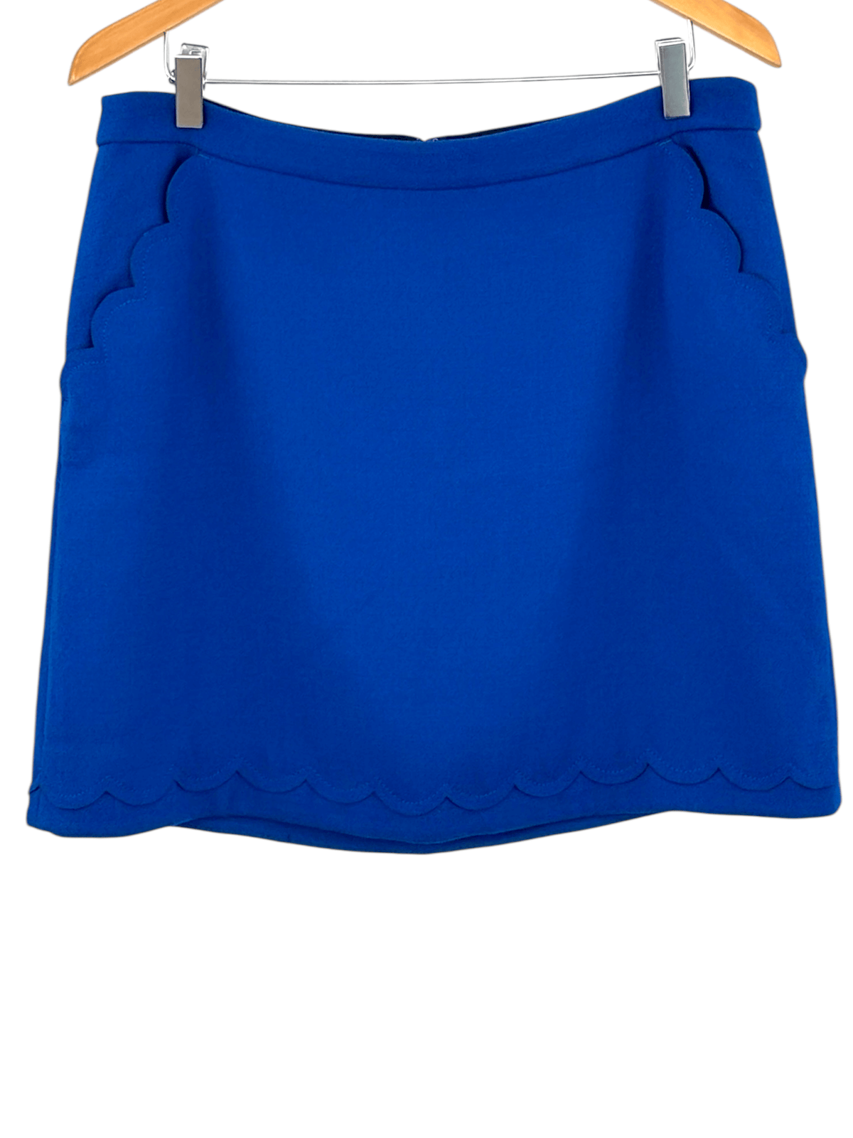 Bright Winter BANANA REPUBLIC Mazarin double face scallop skirt