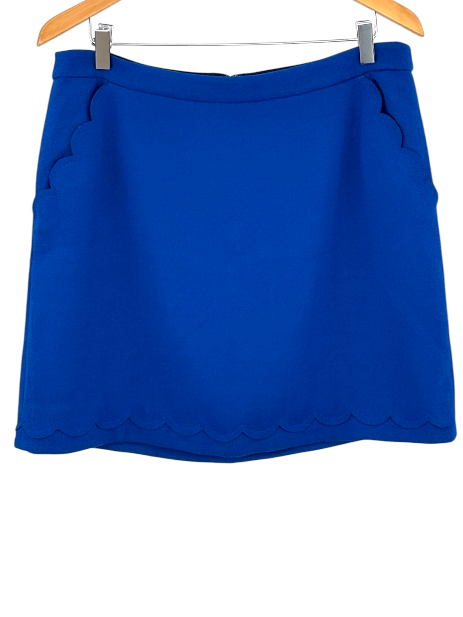 Bright Winter BANANA REPUBLIC Mazarin double face scallop skirt