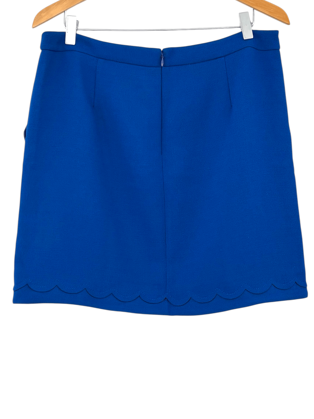 Bright Winter BANANA REPUBLIC Mazarin double face scallop skirt
