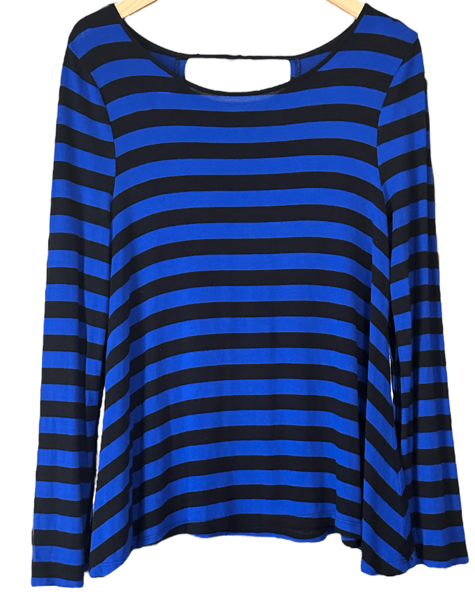 Bright Winter CABLE & GAUGE cross back stripe swing top