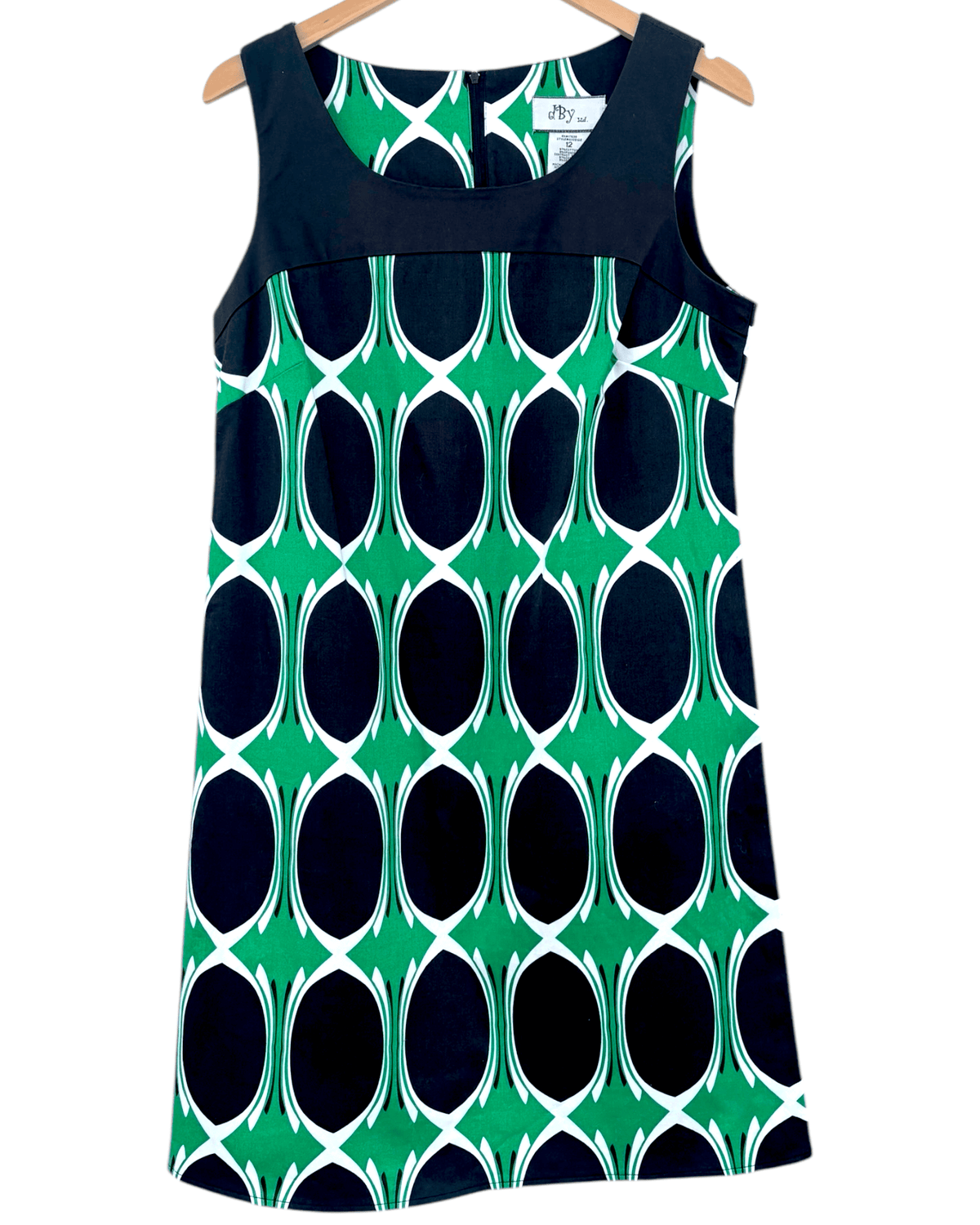 Bright Winter DBY retro print sleeveless shift dress