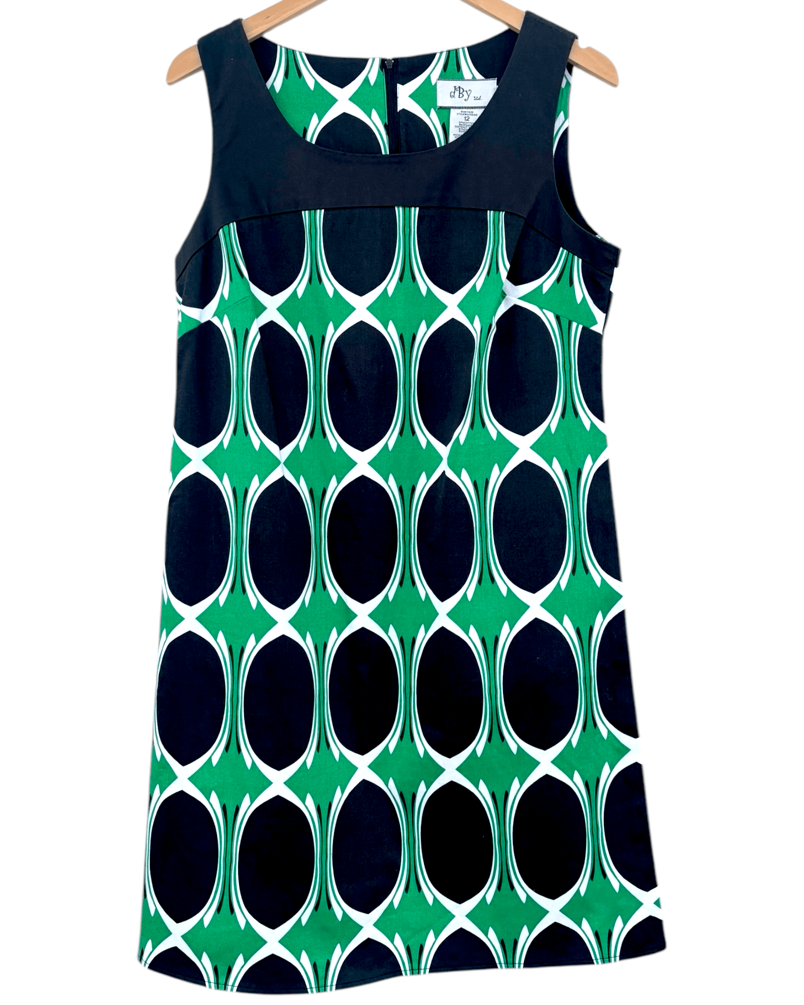 Bright Winter Retro Print Sleeveless Shift Dress Bright Winter Retro Print Sleeveless Shift Dress