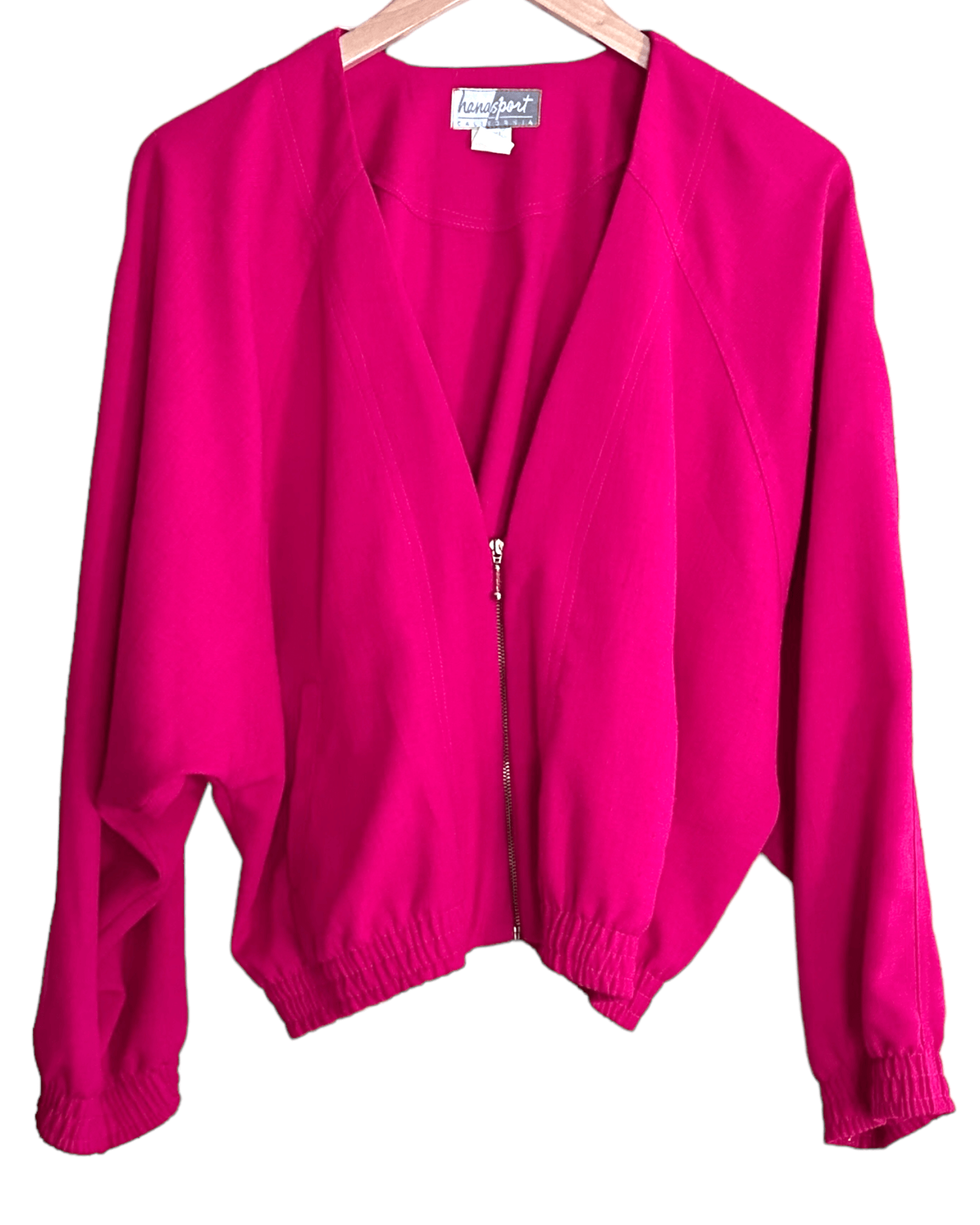 Bright Winter HANASPORT CALIFORNIA taffy pink slub bat wing jacket