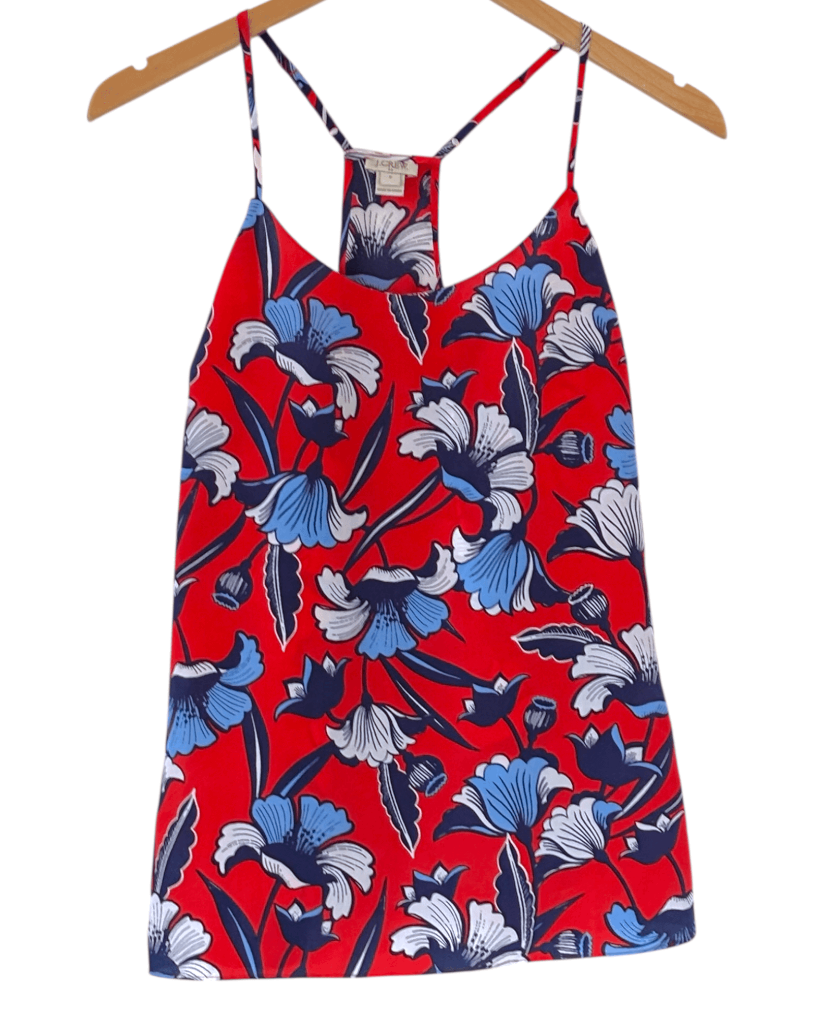 Bright Winter J.CREW bold floral racerback cami