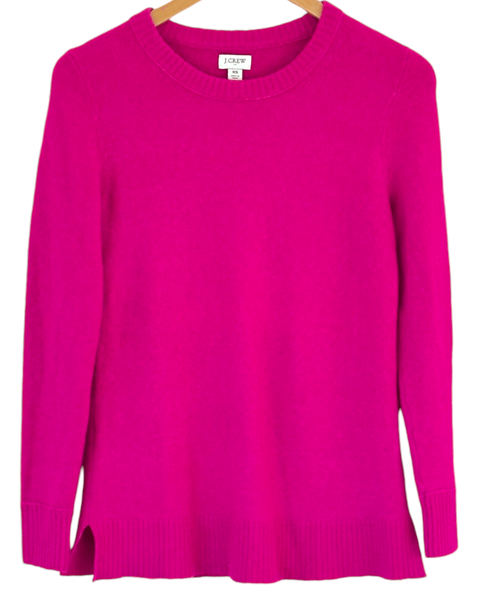 Bright Winter J.CREW striking magenta crewneck sweater