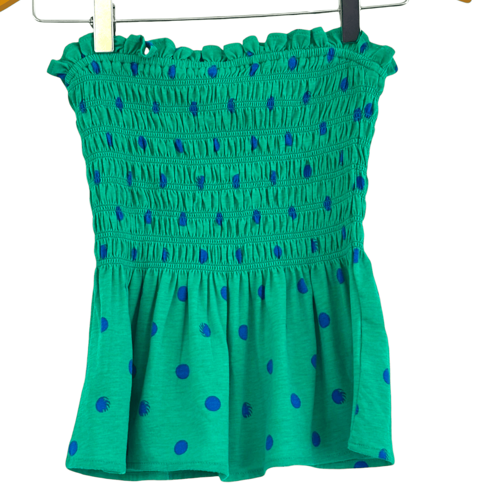Bright Winter LILY PULITZER polka dot print strapless top