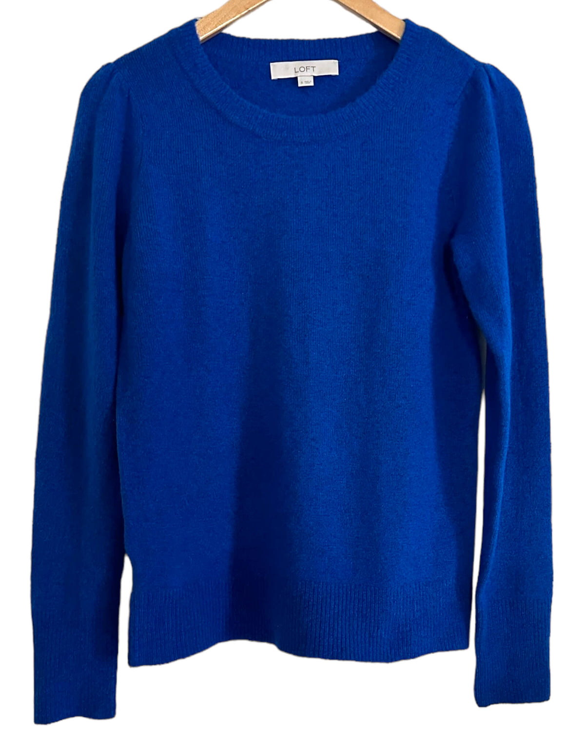 Bright Winter LOFT royal blue crew neck sweater