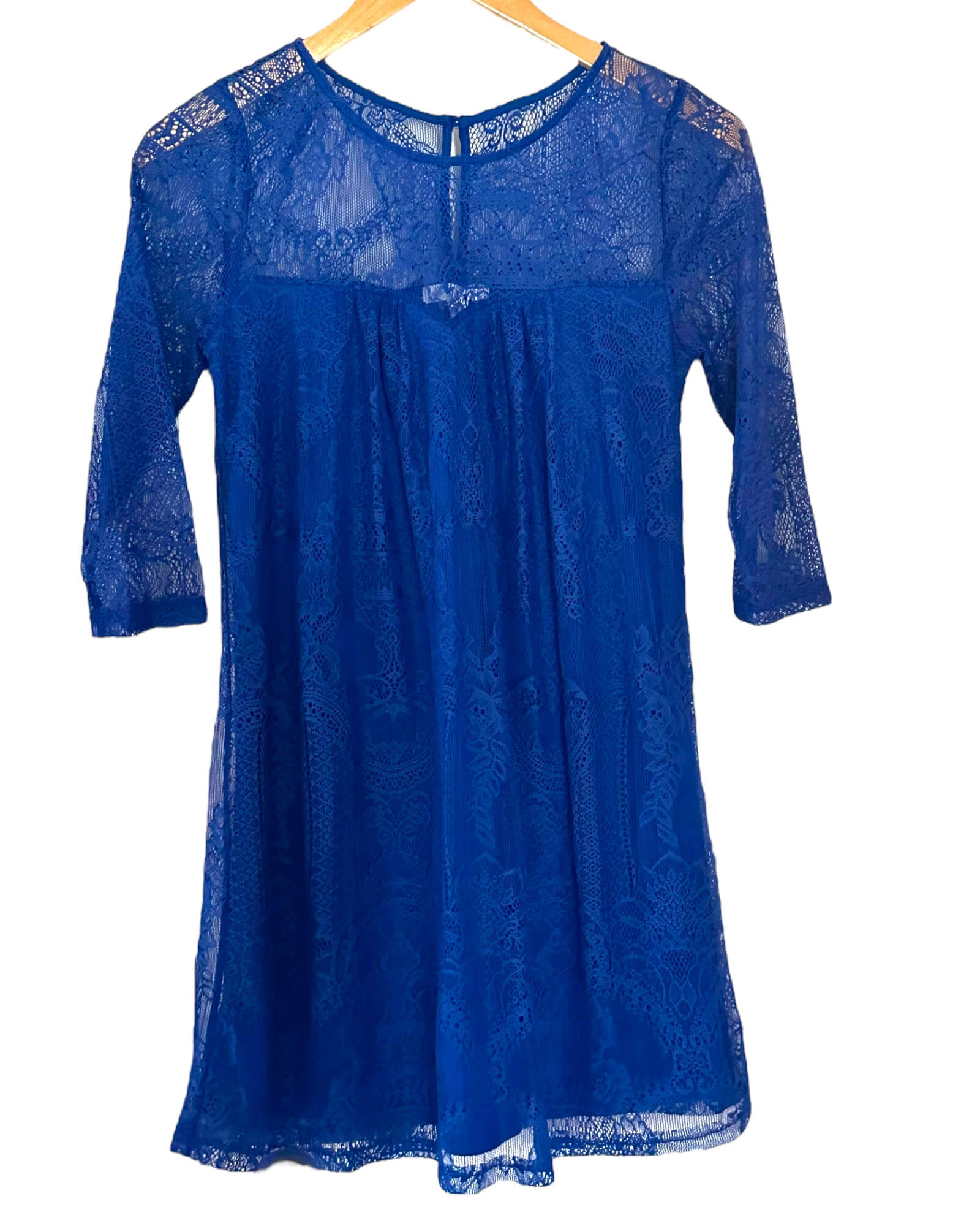 Bright Winter SOCIALITE electric blue lace dress