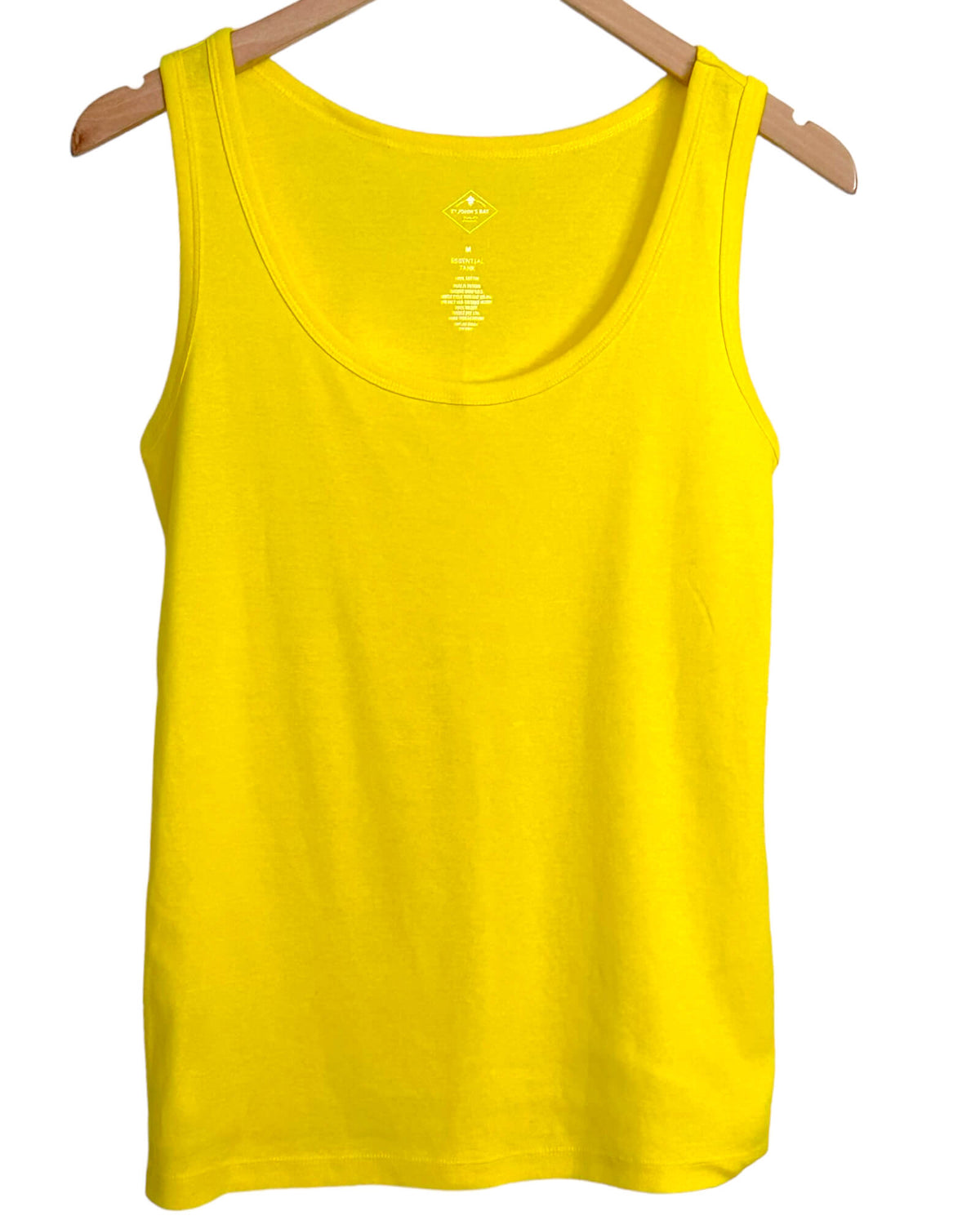 Bright Winter ST JOHNS BAY sunshine yellow classic tank top