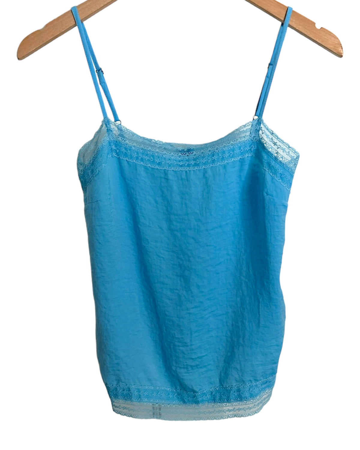 Cool Summer ABERCROMBIE &amp; FITCH mystic blue lace top