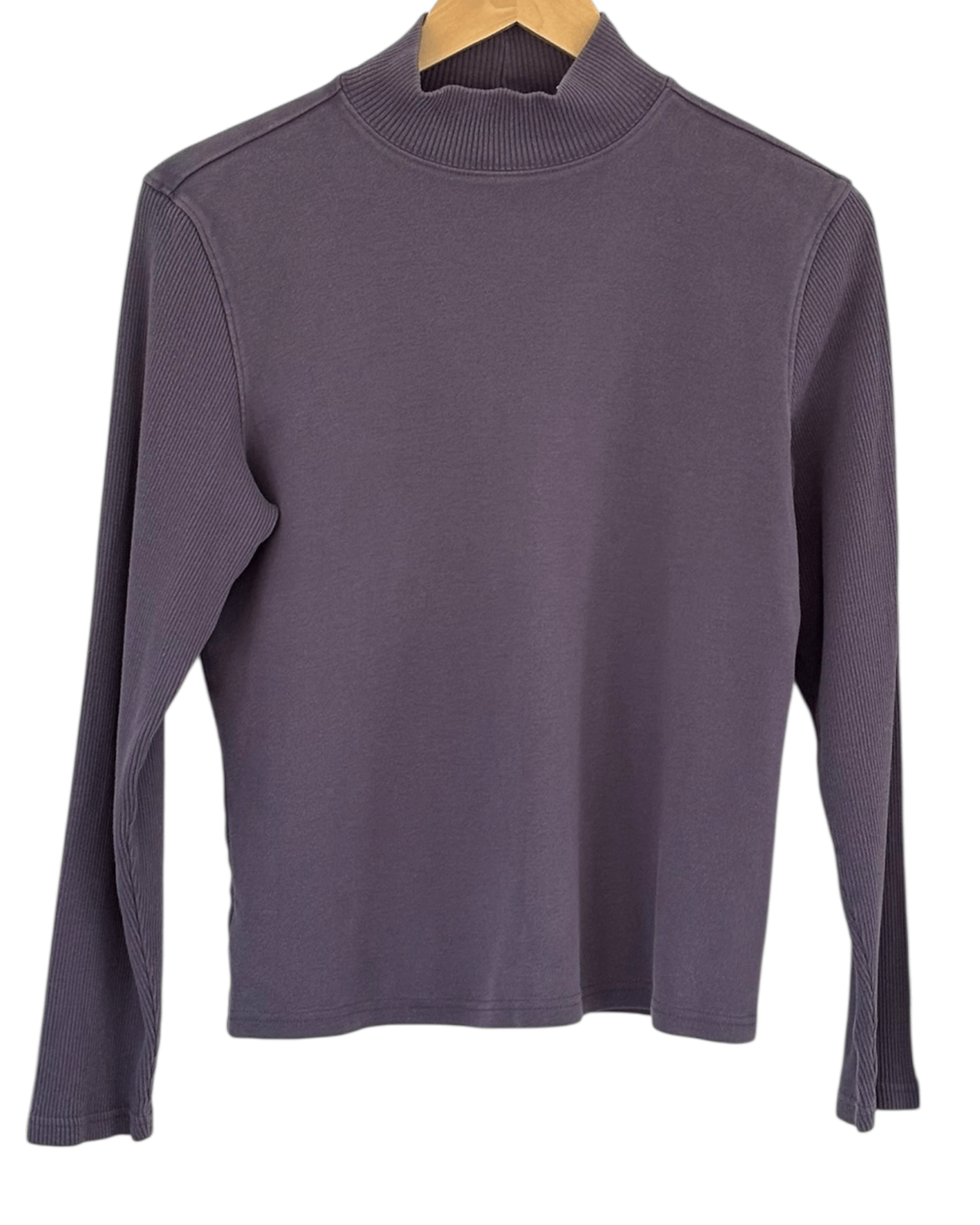 Cool Summer EDDIE BAUER rockcoast gray bauwolle mock turtleneck