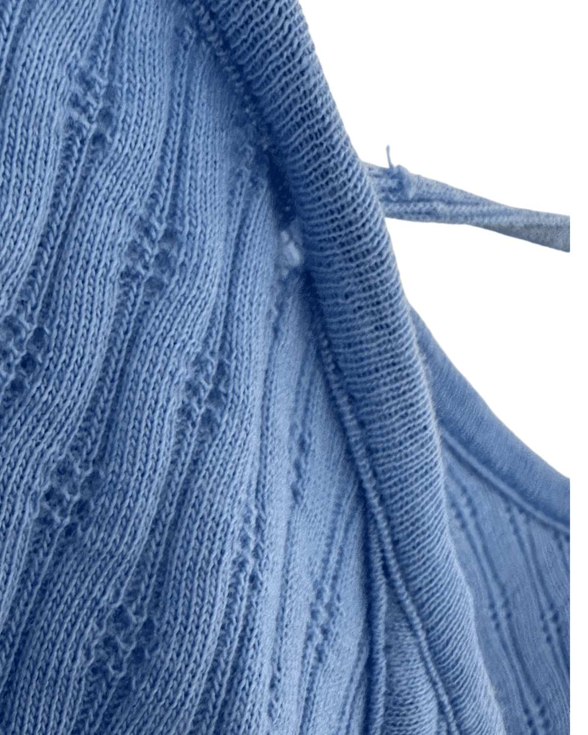 Cool Summer FREE PEOPLE cornflower backless ribbed top