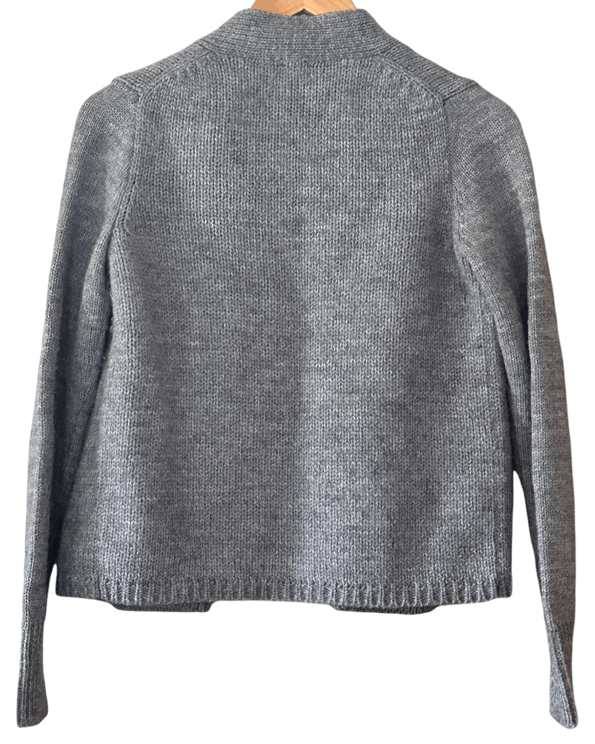 Cool Summer J.CREW storm gray alpaca wool sweater jacket