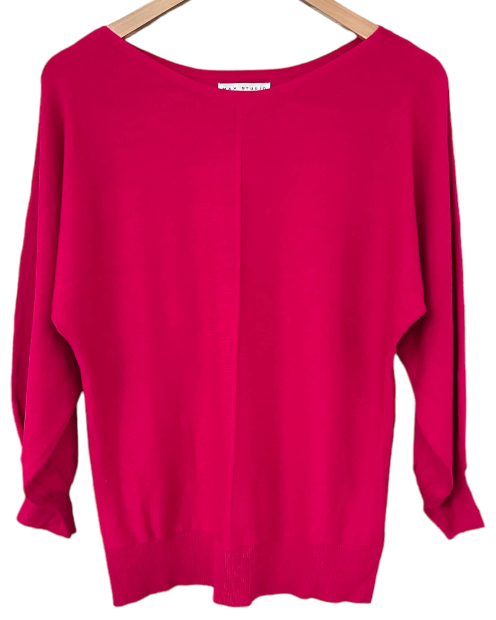 Cool Winter MAX STUDIO  red dolman sleeve sweater