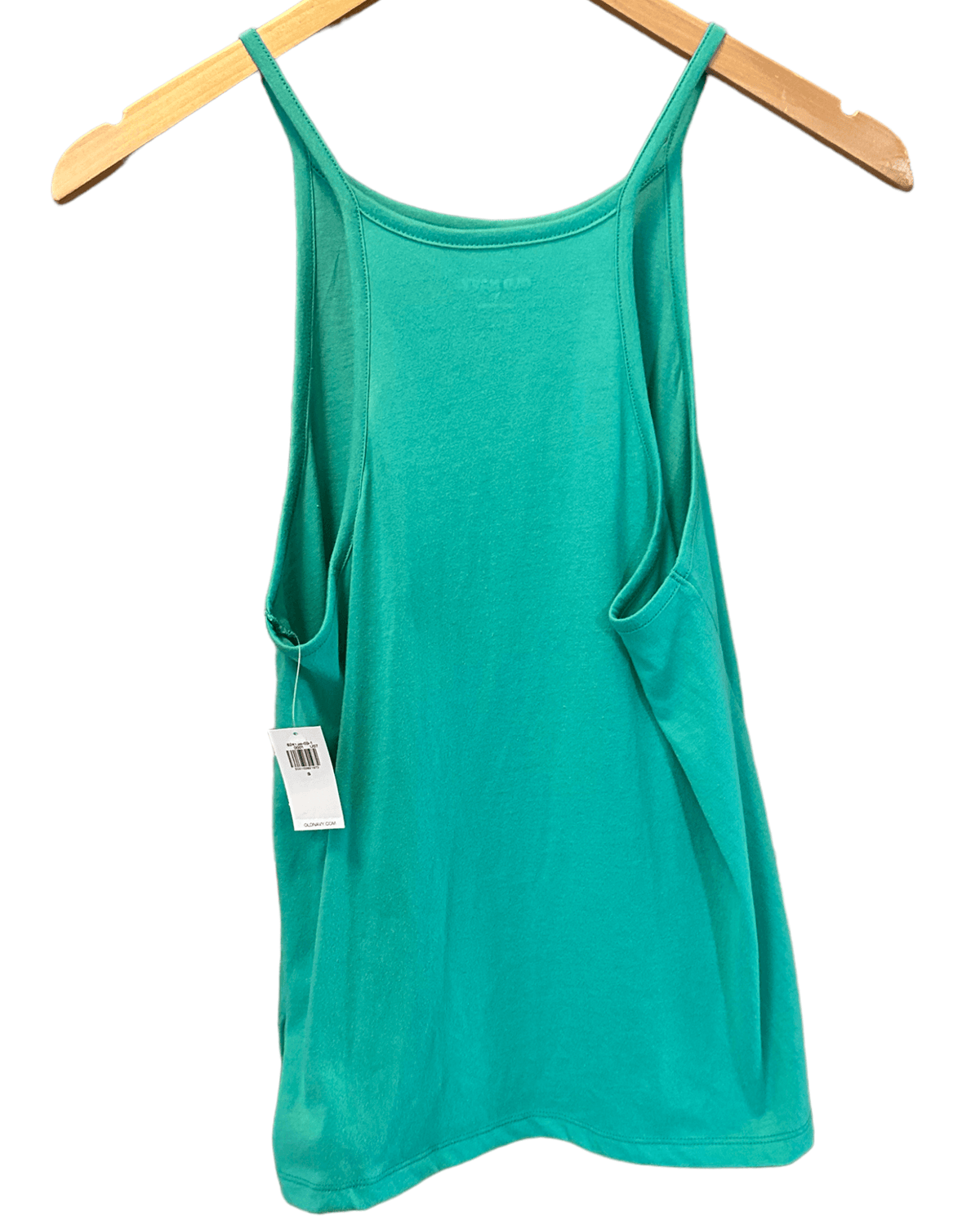 Cool Summer OLD NAVY nile green relaxed halter jersey tank top