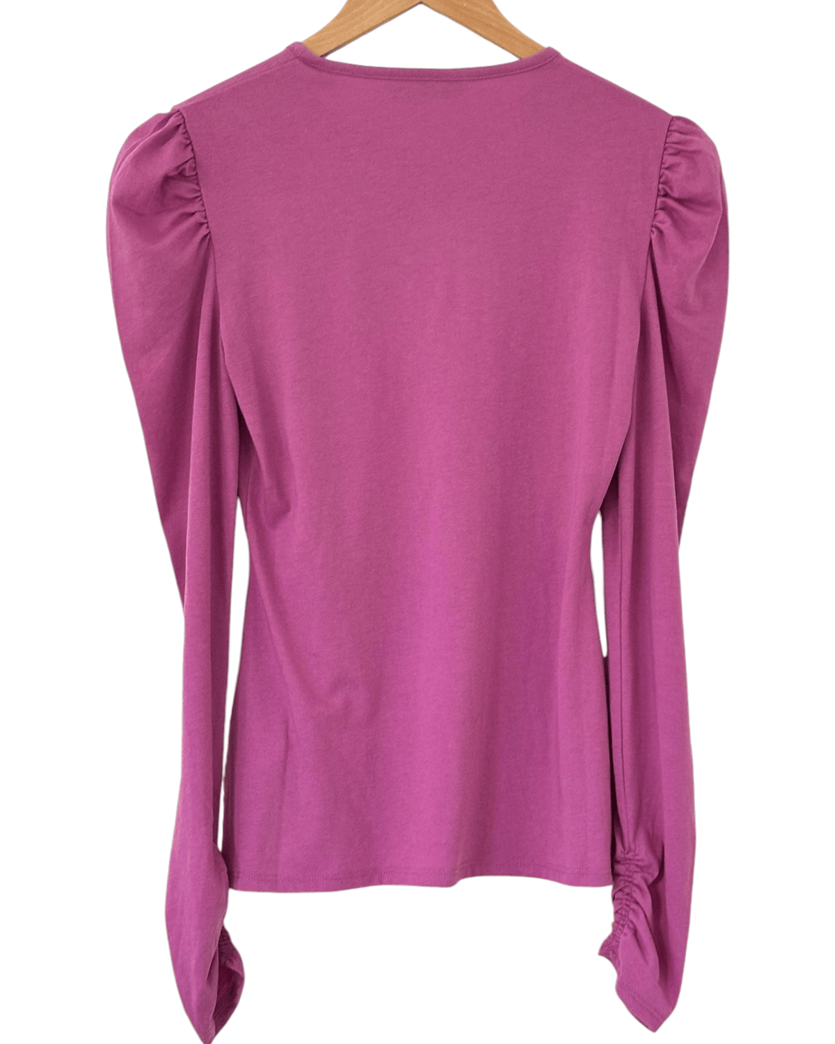 Cool Summer REBECCA TAYLOR orchid ruched long-sleeve tee
