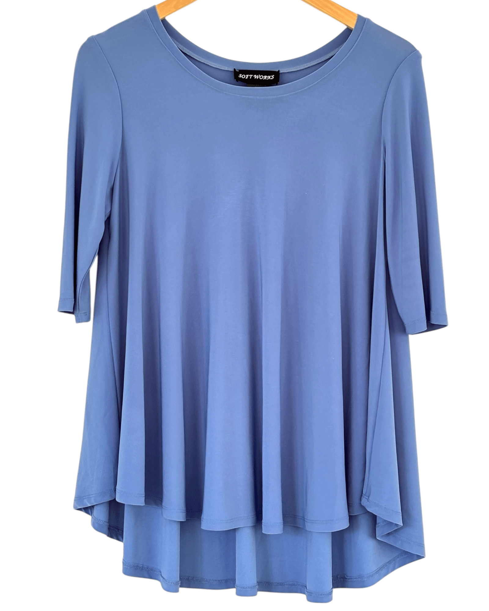 Cool Summer SOFT WORKS lazy day blue swing top