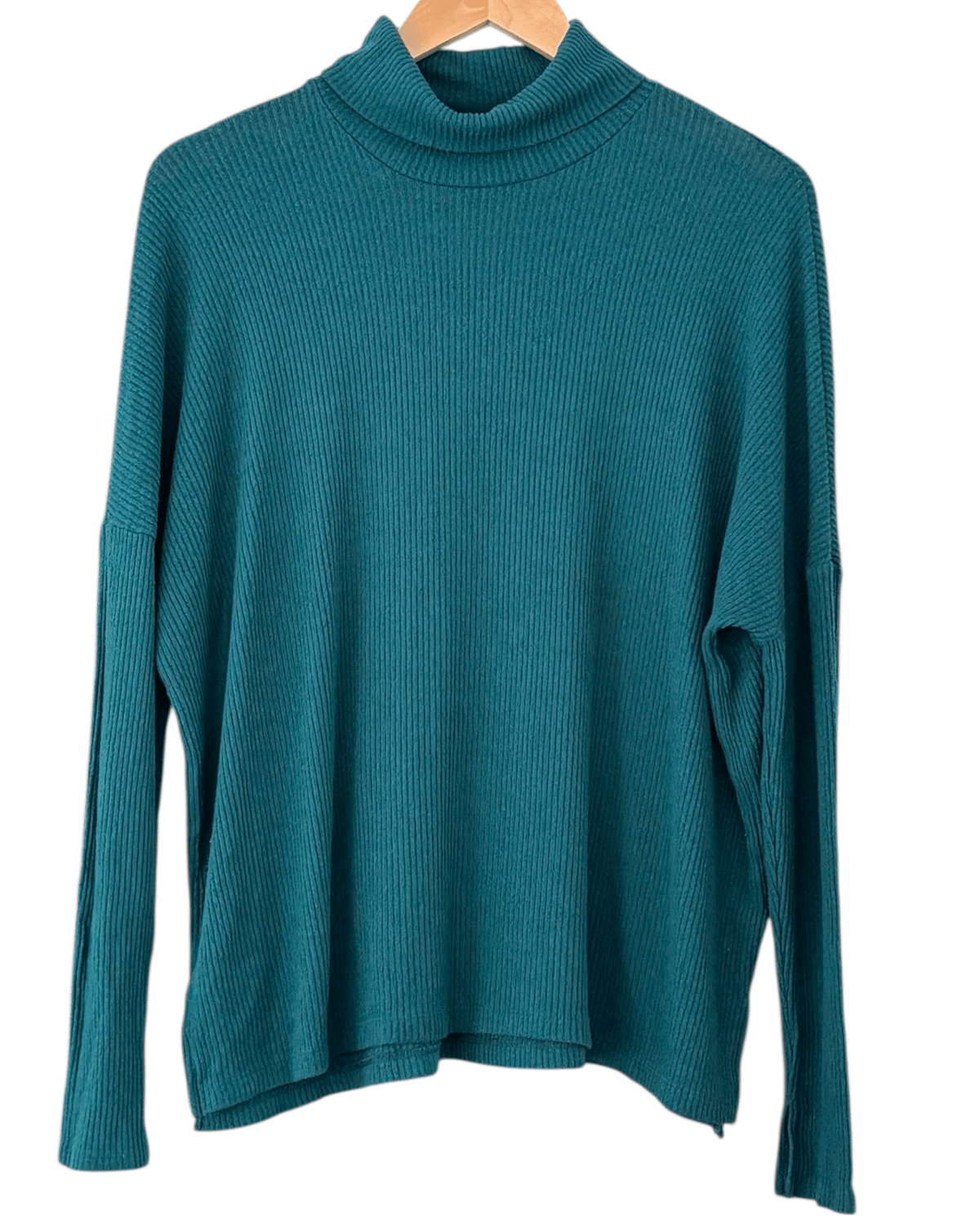 Cool Winter AERIE forest green ribbed knit turtleneck