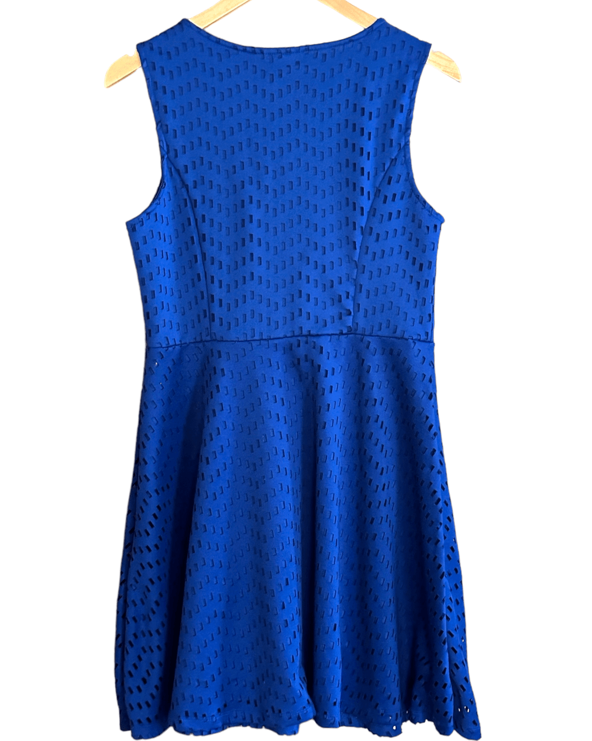 Cool Winter APT 9 sapphire blue sleeveless skater dress