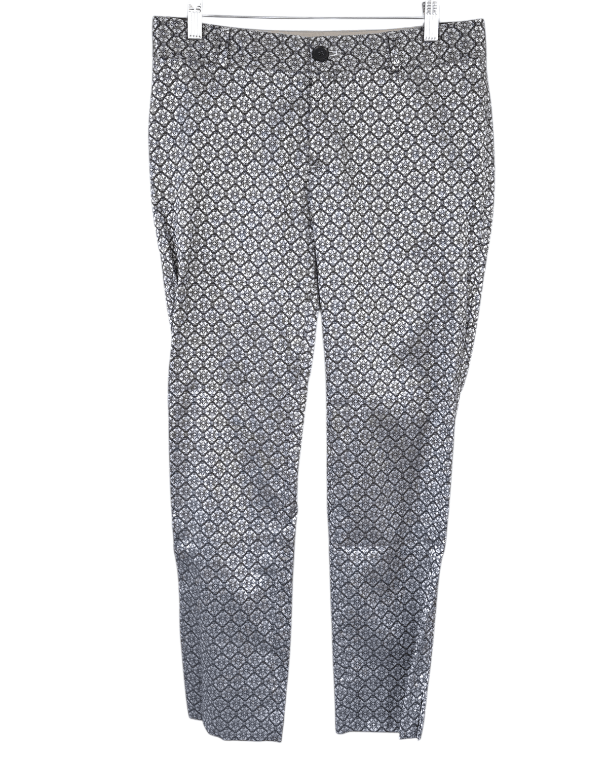 Cool Winter BANANA REPUBLIC silver brocade pant