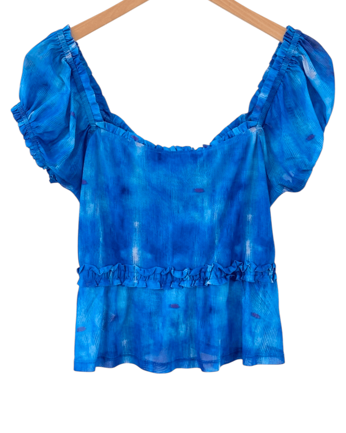 Cool Winter BB DAKOTA tie dye mesh crop top
