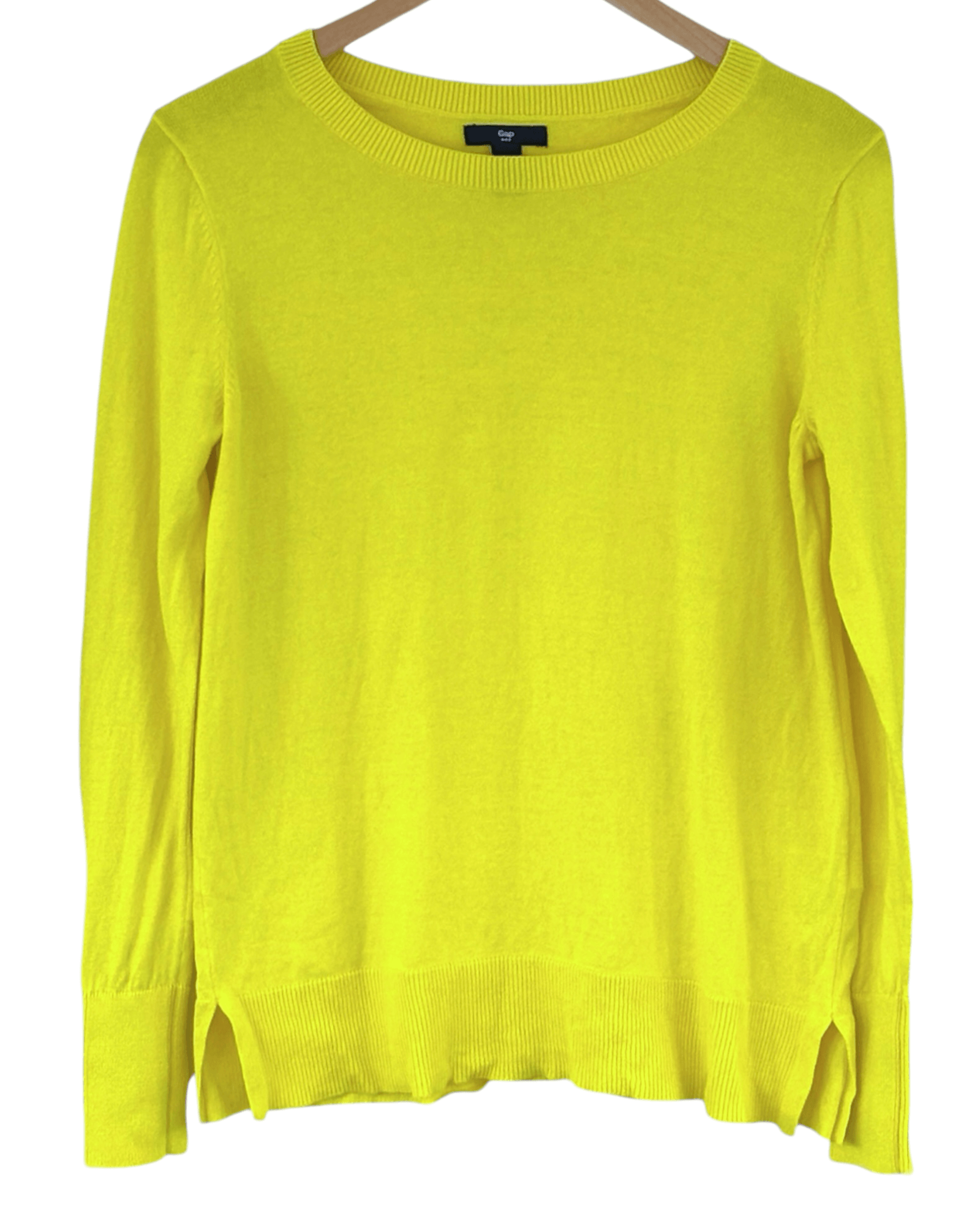 Cool Winter GAP Illumination Yellow Classic Crewneck Sweater