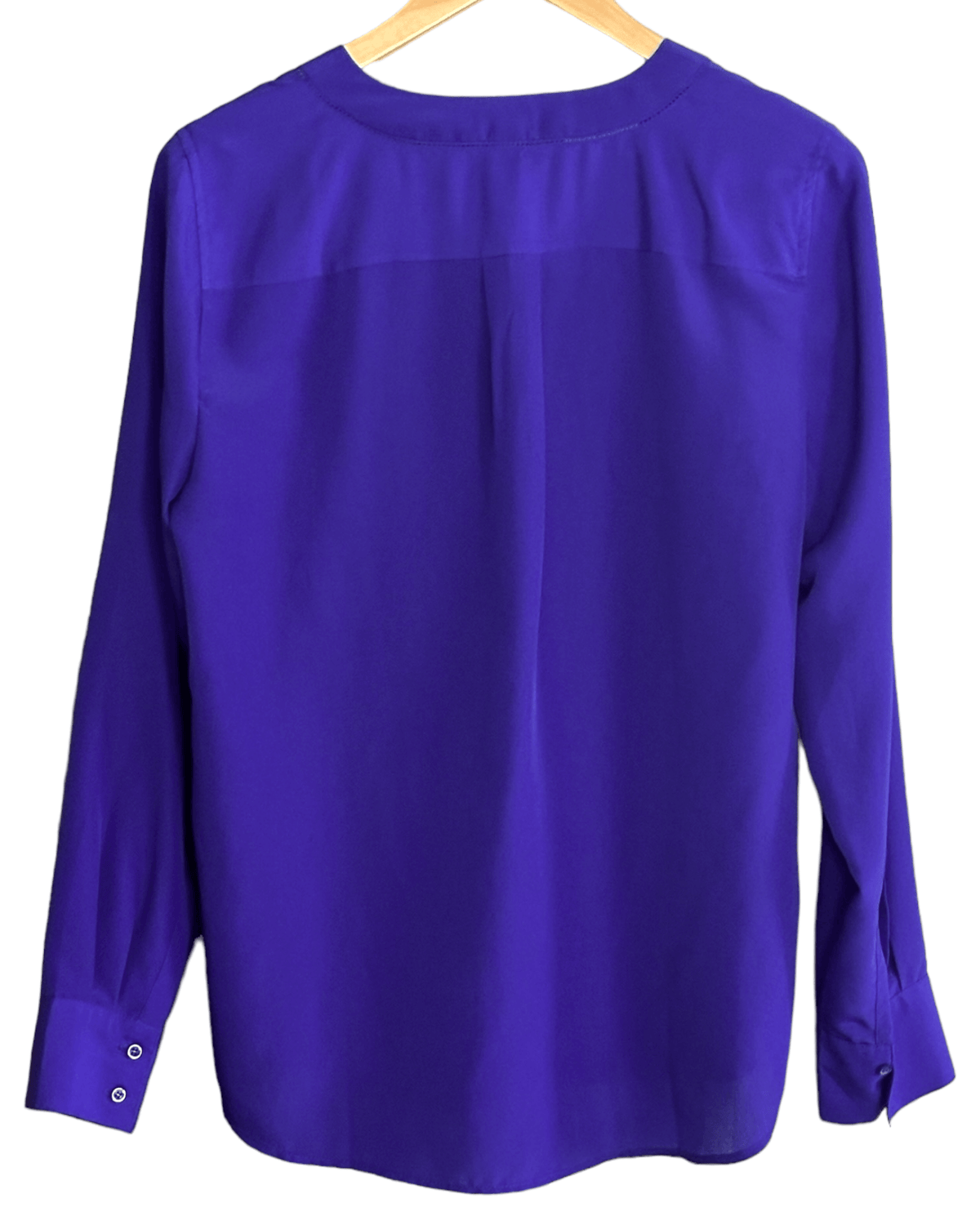 Cool Winter J.CREW violet front pleat v-neck top