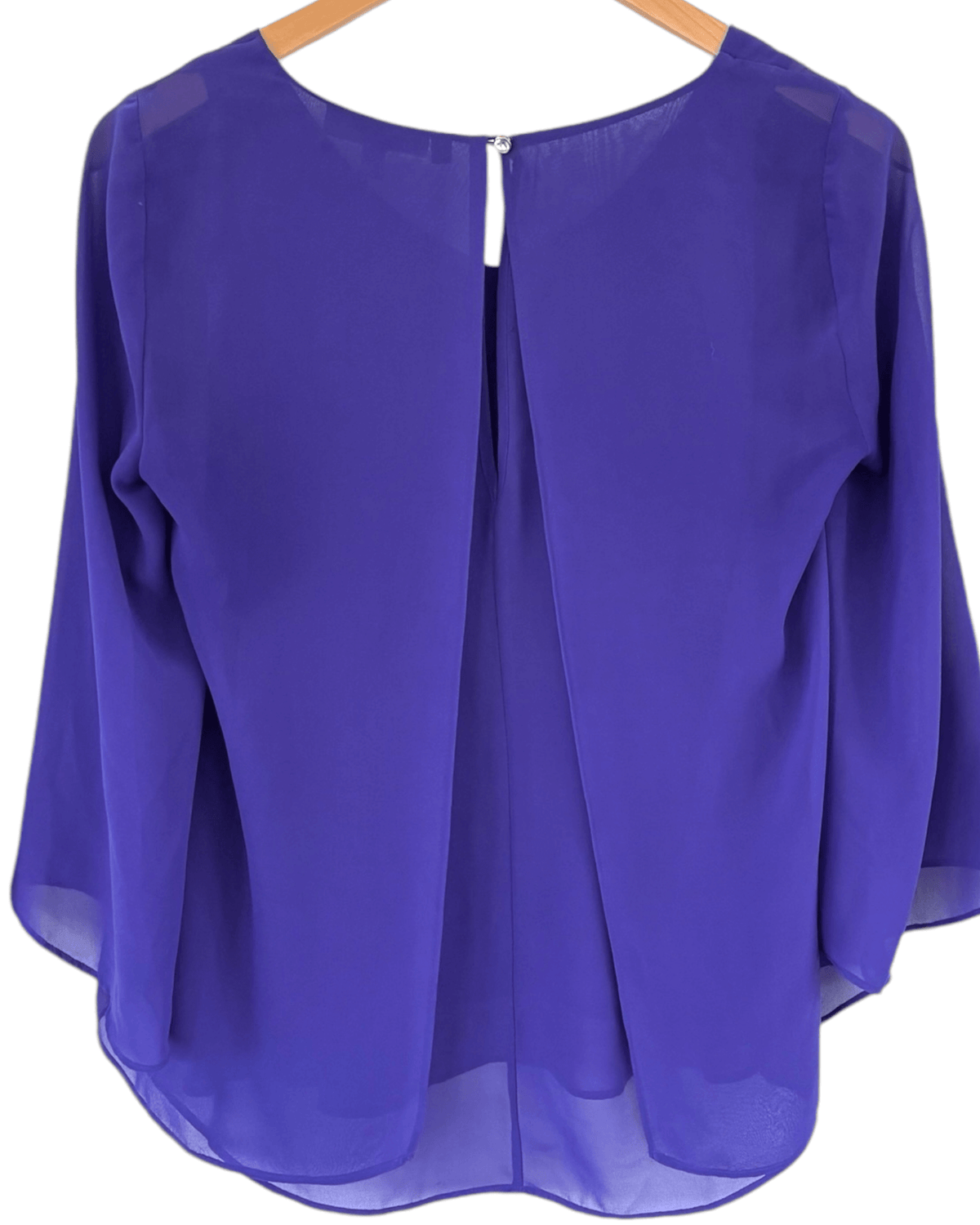 Cool Winter JENNIFER LOPEZ potion v-neck petal back chiffon blouse