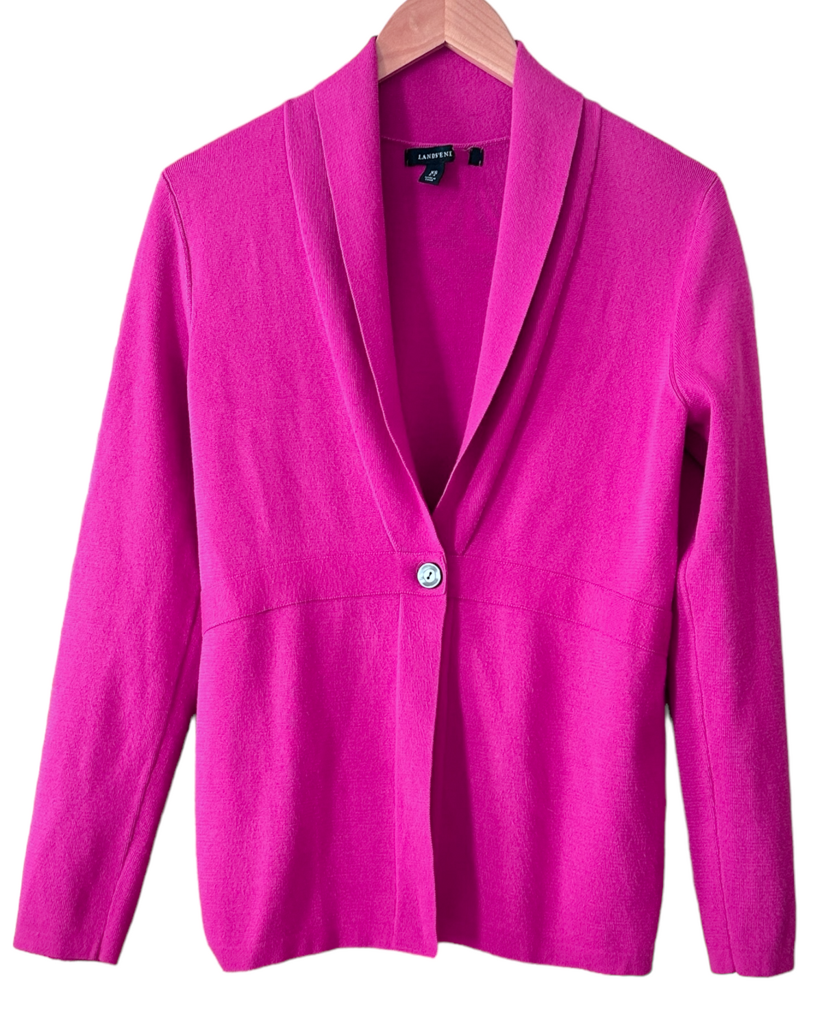 Cool Winter LAND&#39;S END orchid pink cardigan sweater jacket