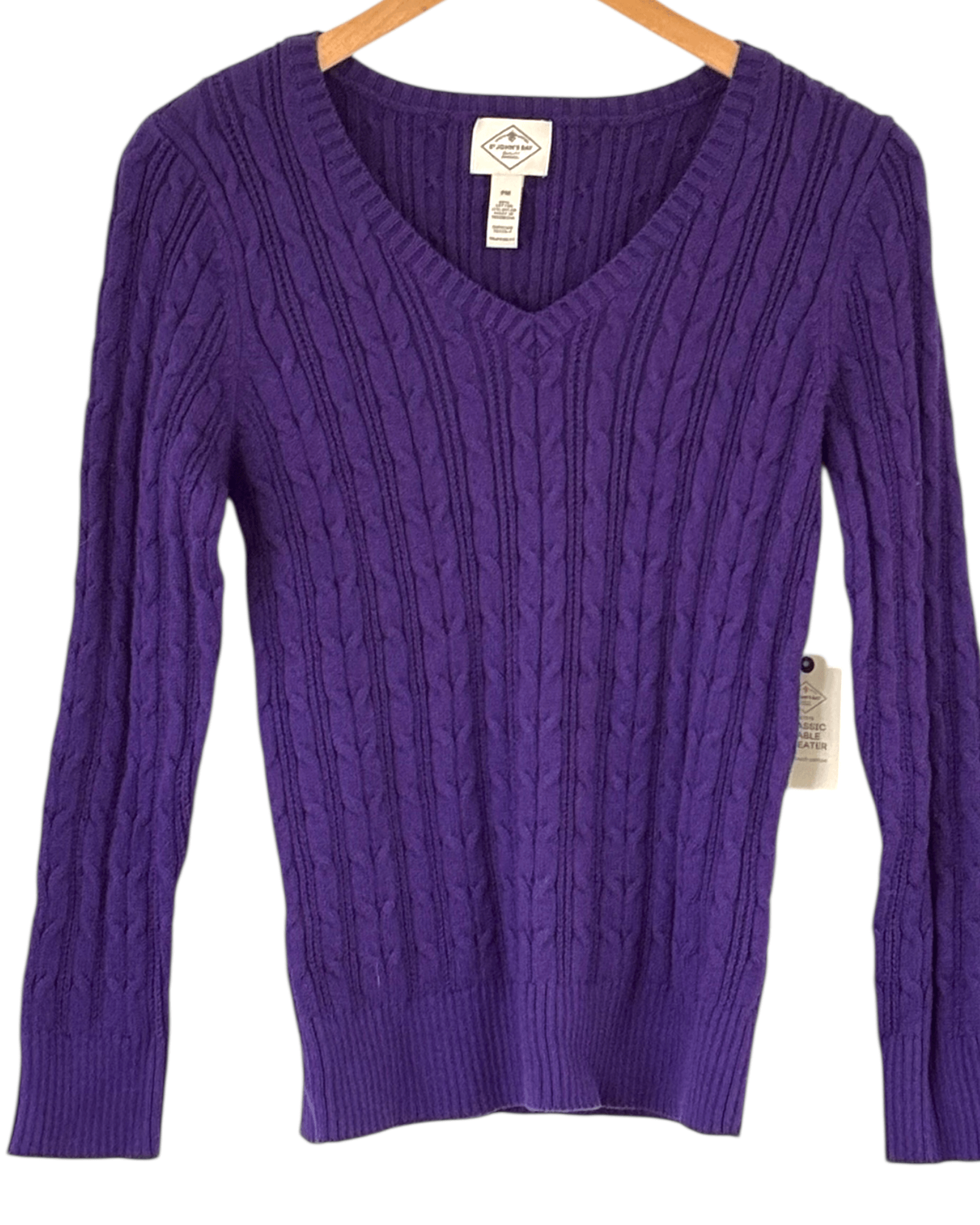 Cool Winter ST. JOHN'S Bay melrose v-neck cable knit sweater
