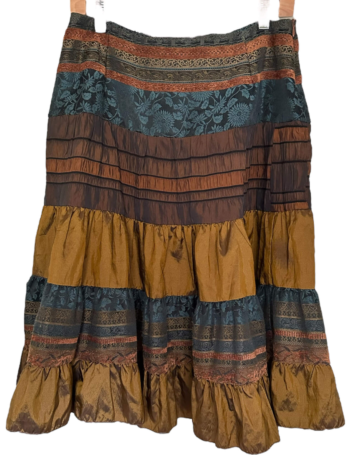 Dark Autumn ANGEL NINA FRANCE gold tiered skirt