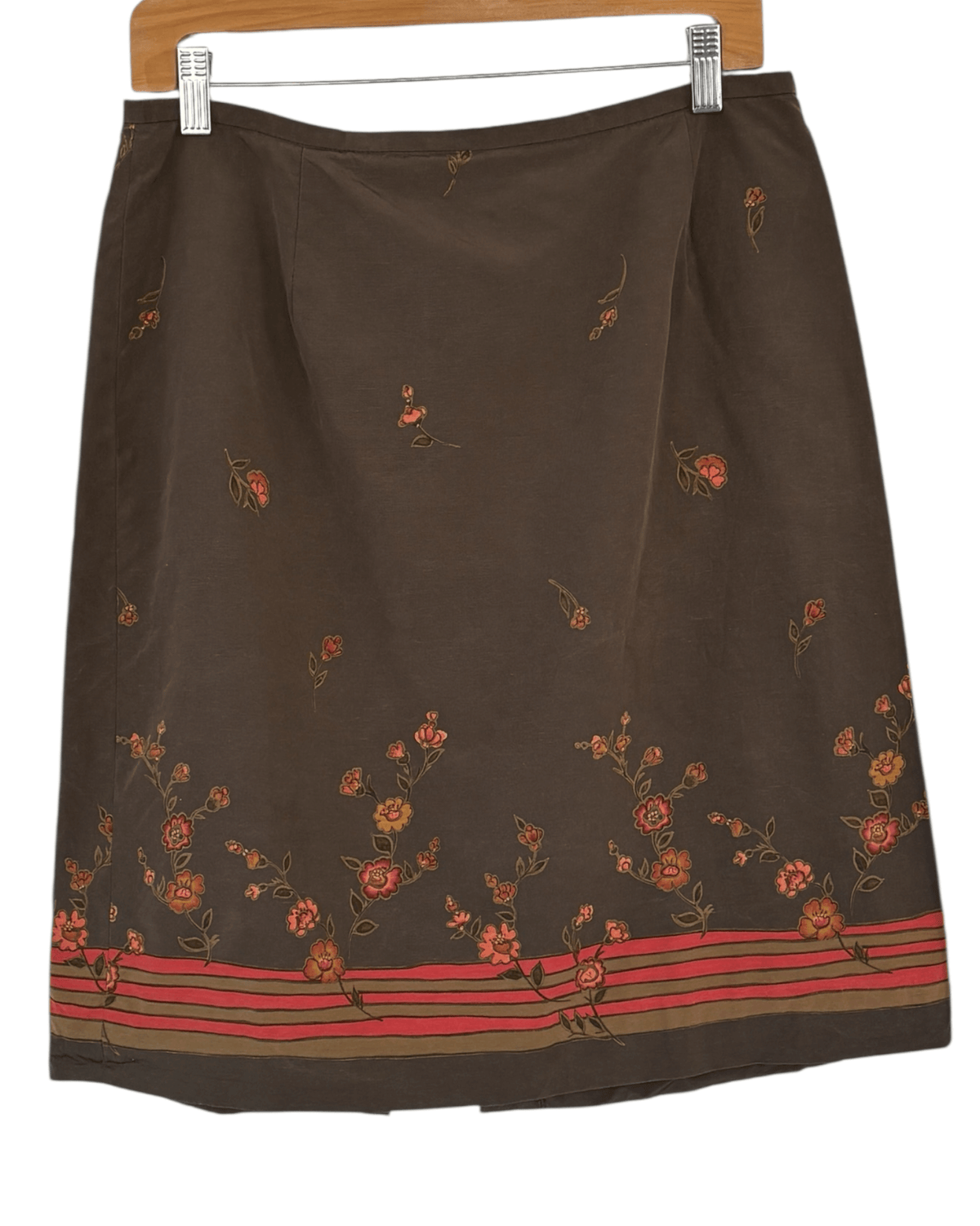 Dark Autumn ANN TAYLOR floral print pencil skirt