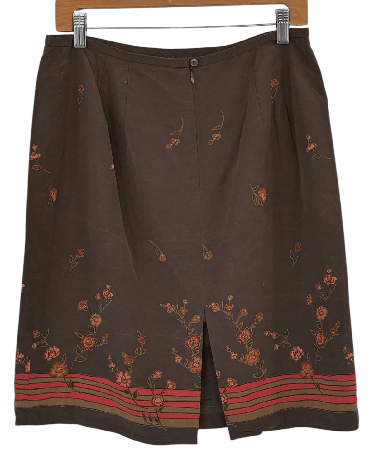 Dark Autumn ANN TAYLOR floral print pencil skirt