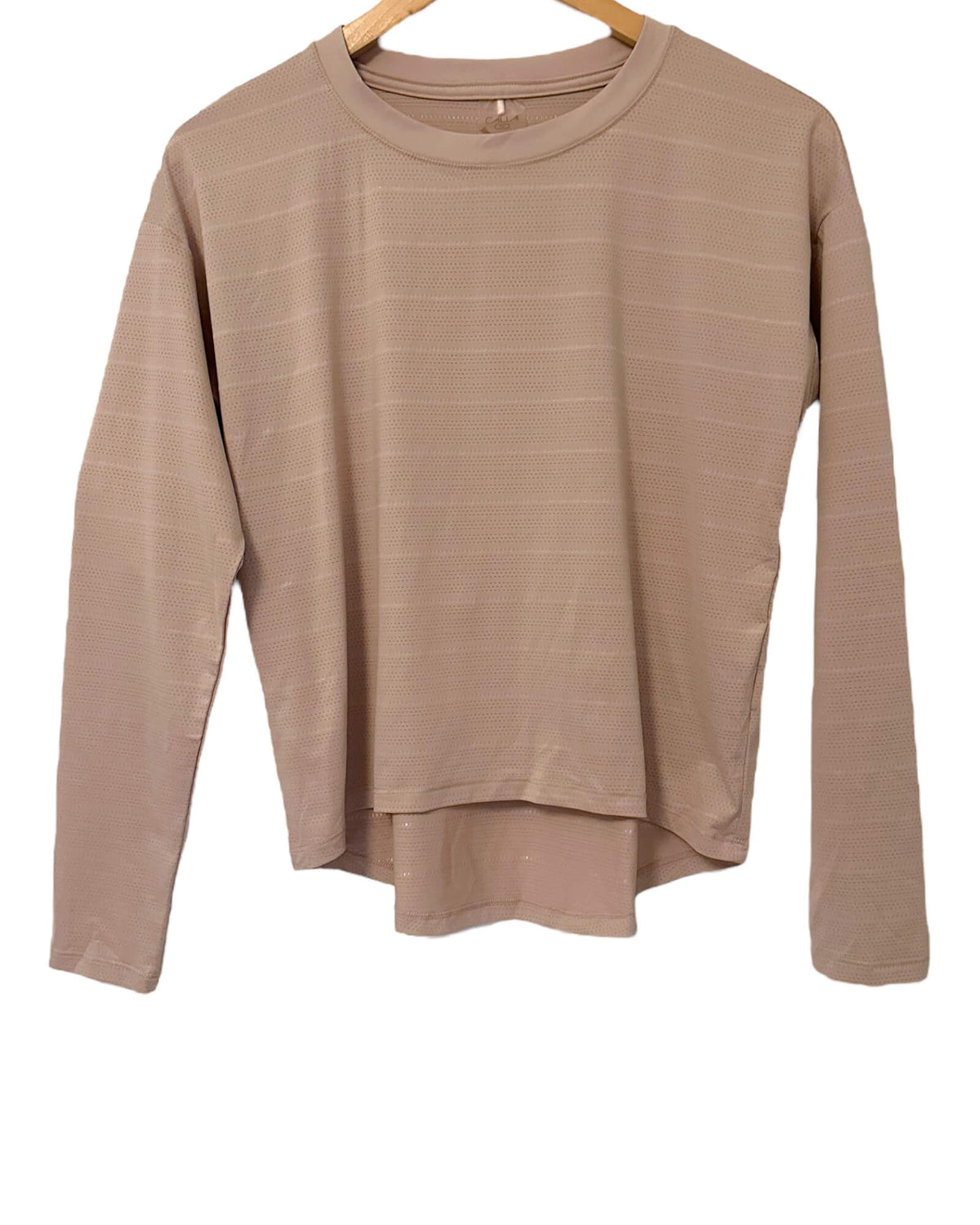 Dark Autumn CALIA sandstone tan long sleeve fitness shirt